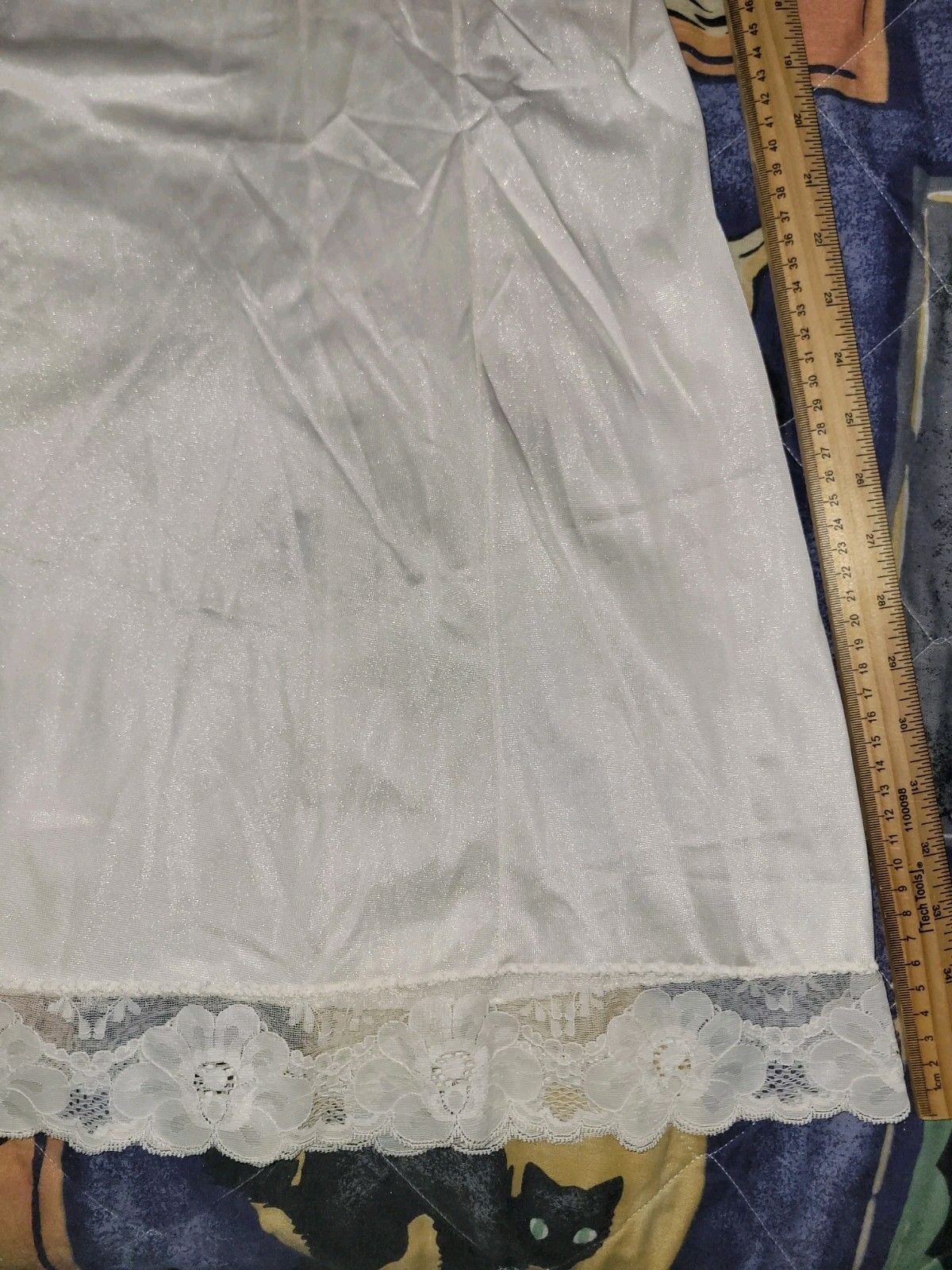 Velrose Full Slip Gown Ivory Lace Vintage Women’s Size 36
