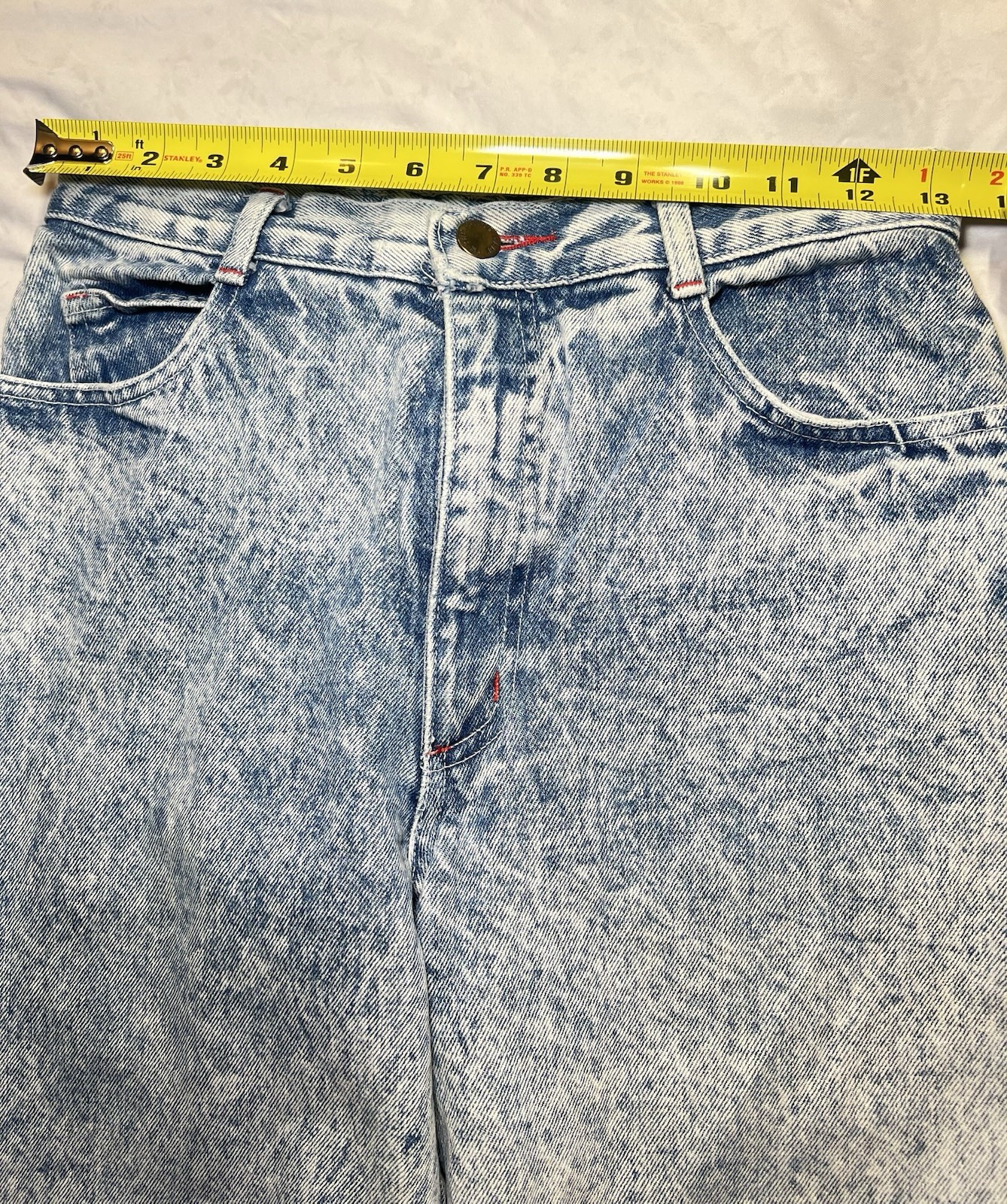 Vintage80s Made in the Shade Acid Wash Jeans High Waisted Ankle Zip Mom Denim S9