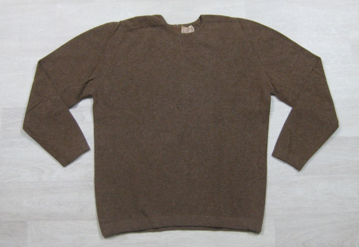 Vintage 50s Bobbie Brooks Sweater Womens (M) Kastle-Mere Wool Blend Back Zip