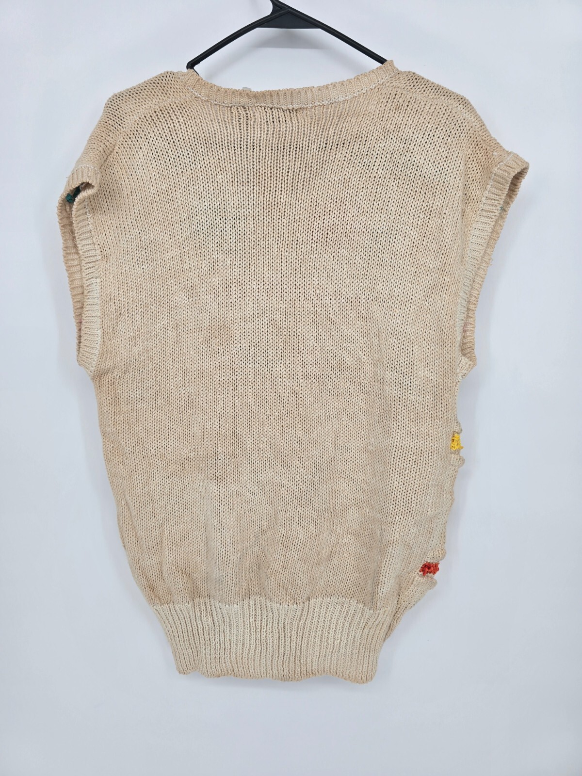 VTG 80s BONNIE BOERER Medium Womens Sweater Vest Geometric Deadstock NWT