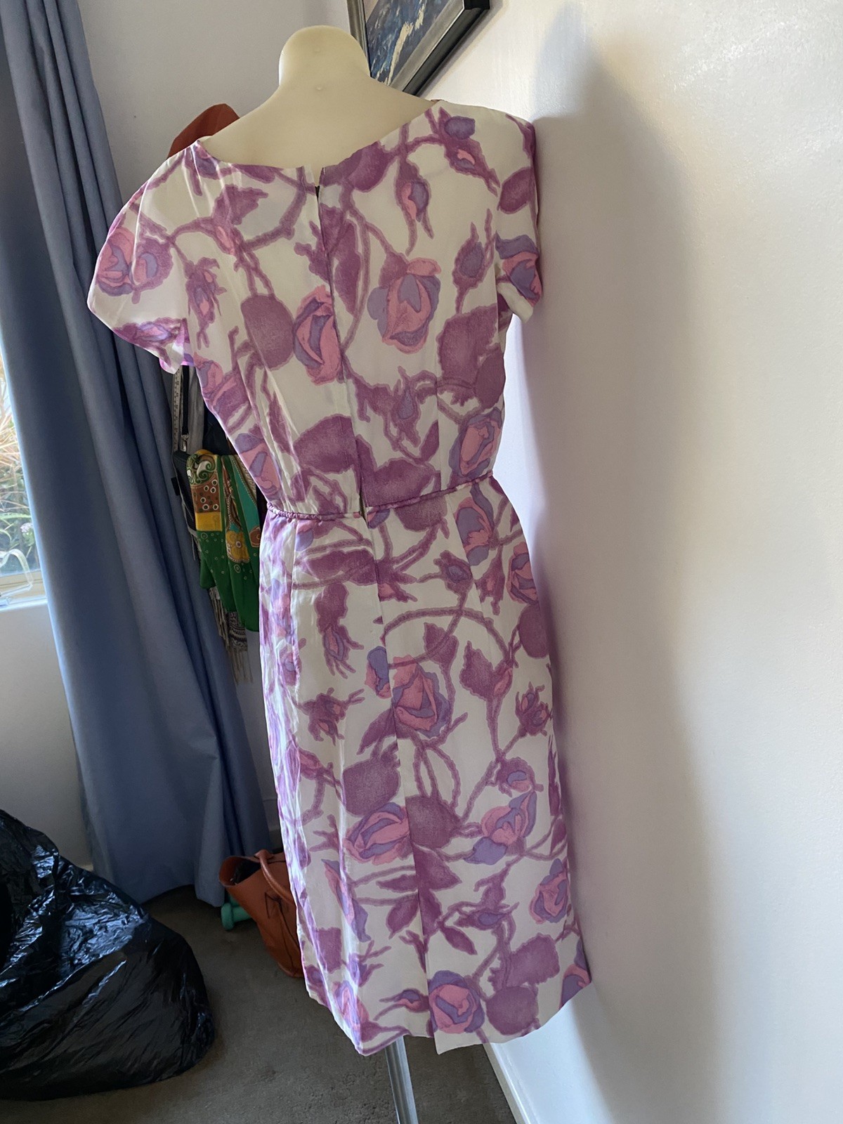 50, S Party Dress In Pink/wte Floral By Conni Con Sydney.36” B 26” W 8/10