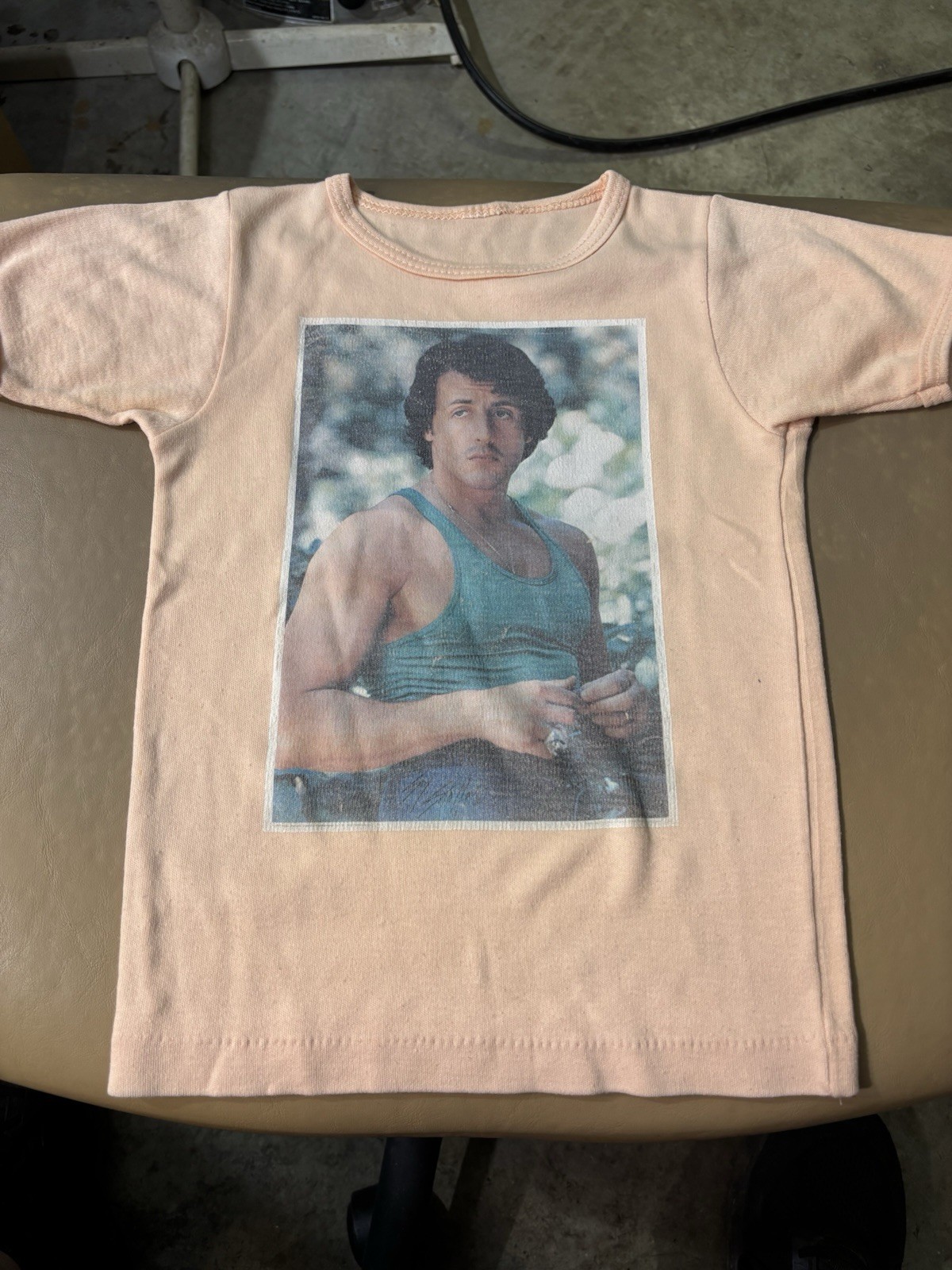 VTG 70s 80s Rocky Movie Promo T Shirt Iron Graphic Women’s M Boxing Stallone