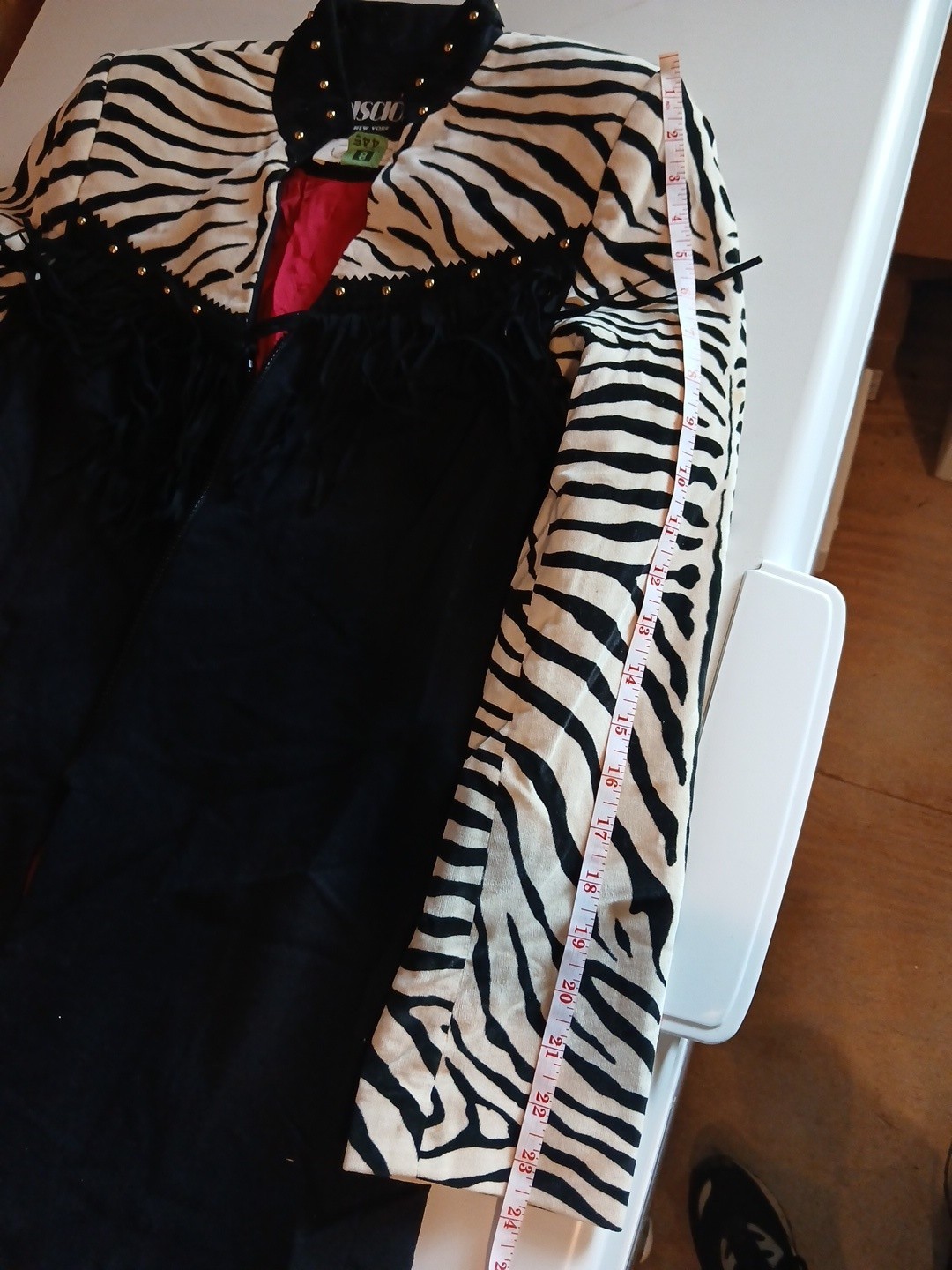 Vintage 80s Criscione Jackets Womens Zebra