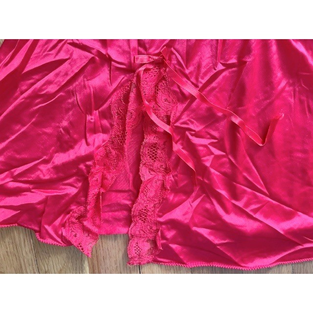 Vintage Darling body fashions Red bodysuit teddy lace lingerie size M