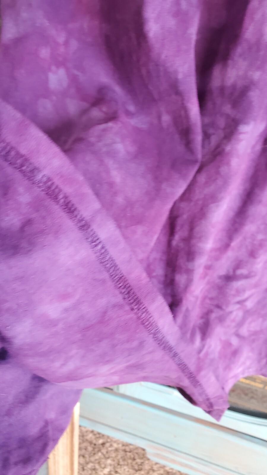 VTG Dharma USA Hand Dyed Cotton Dress Size Small Long Sleeves Maxi Conservative