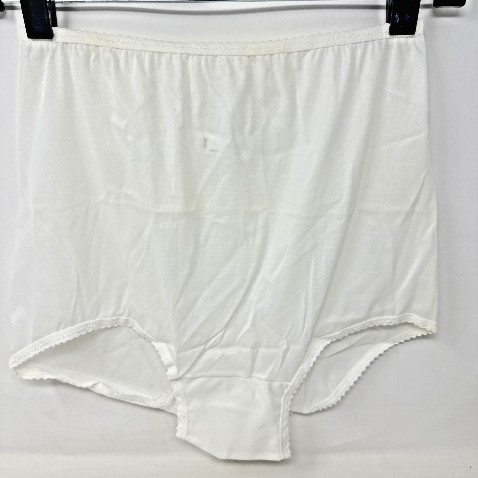 BALI Vtg NOS Skimp Scamp Panties 2633 2XL 9 Granny Sissy Nylon Sheer Gusset