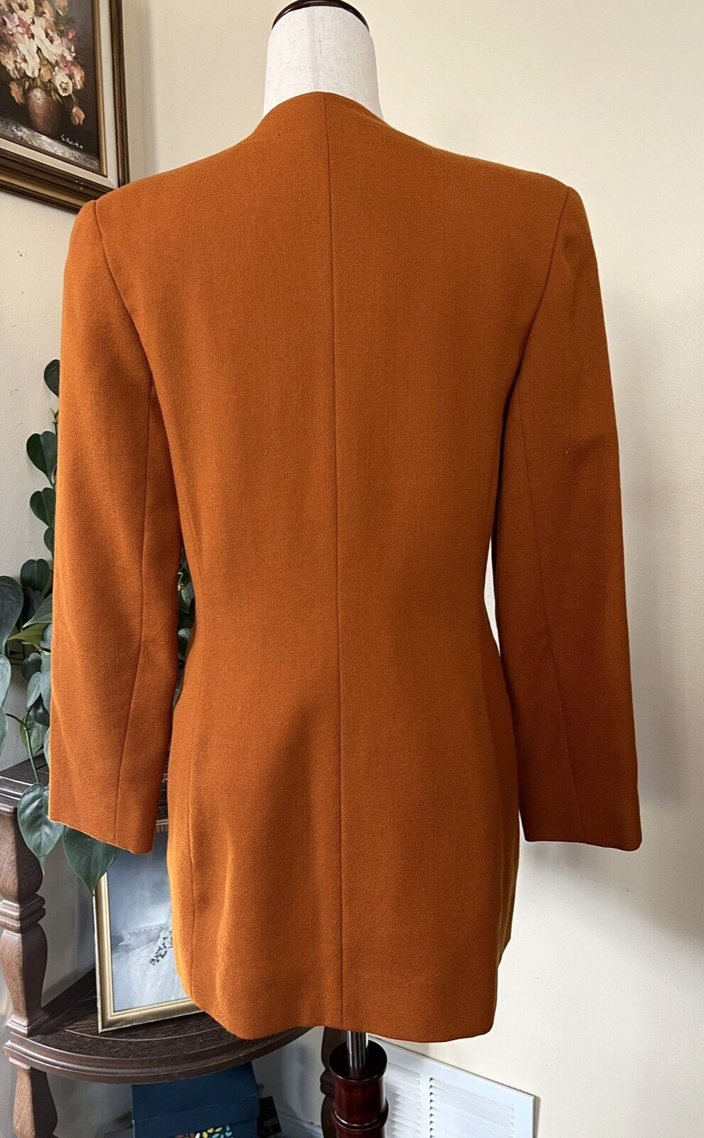 Harve Benard by Bernard Holtzman Vintage Orange Coat