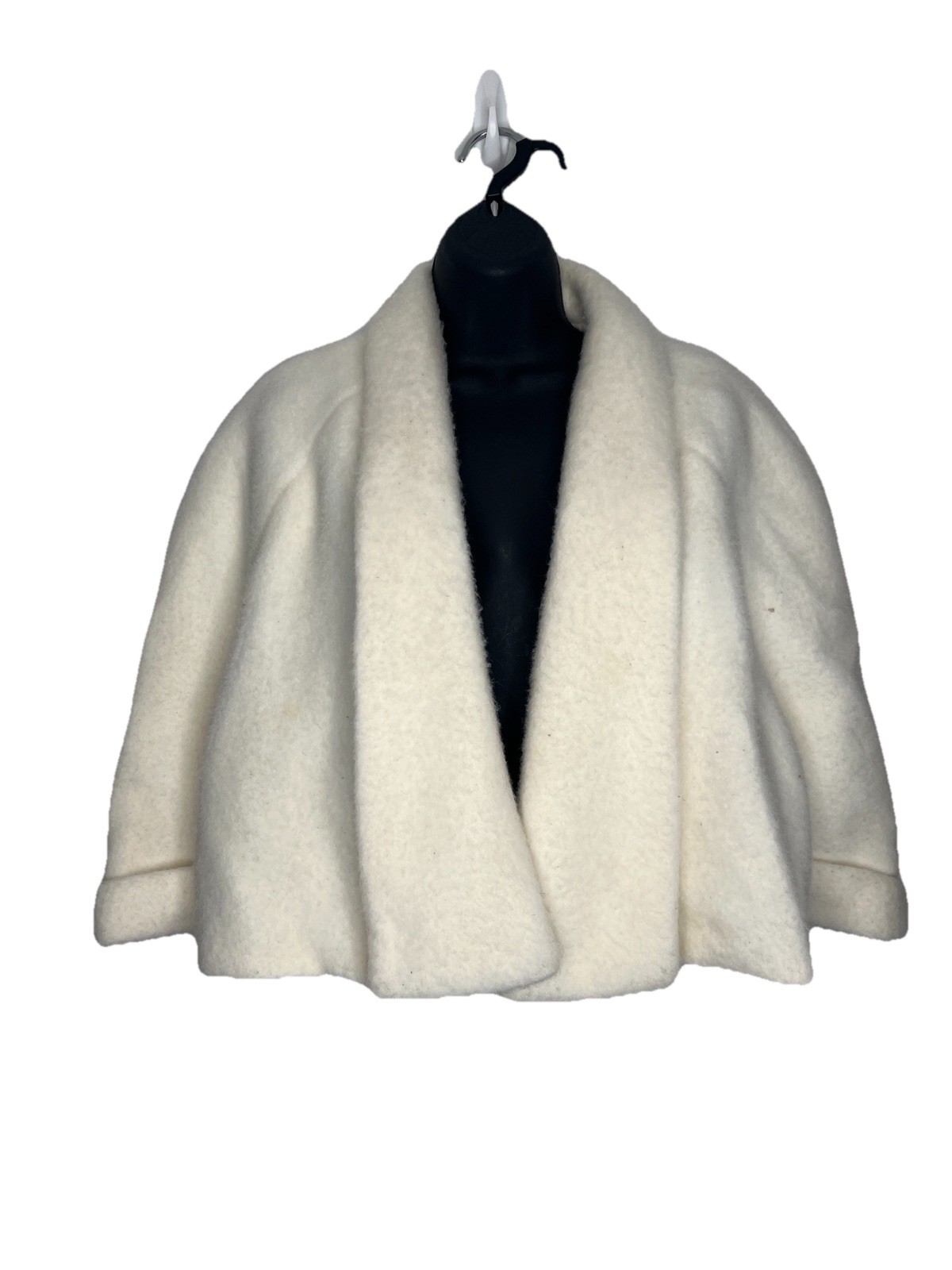 Vintage Rhapsody Fashion White Bolero Jacket Coverup Women’s Size L/XL