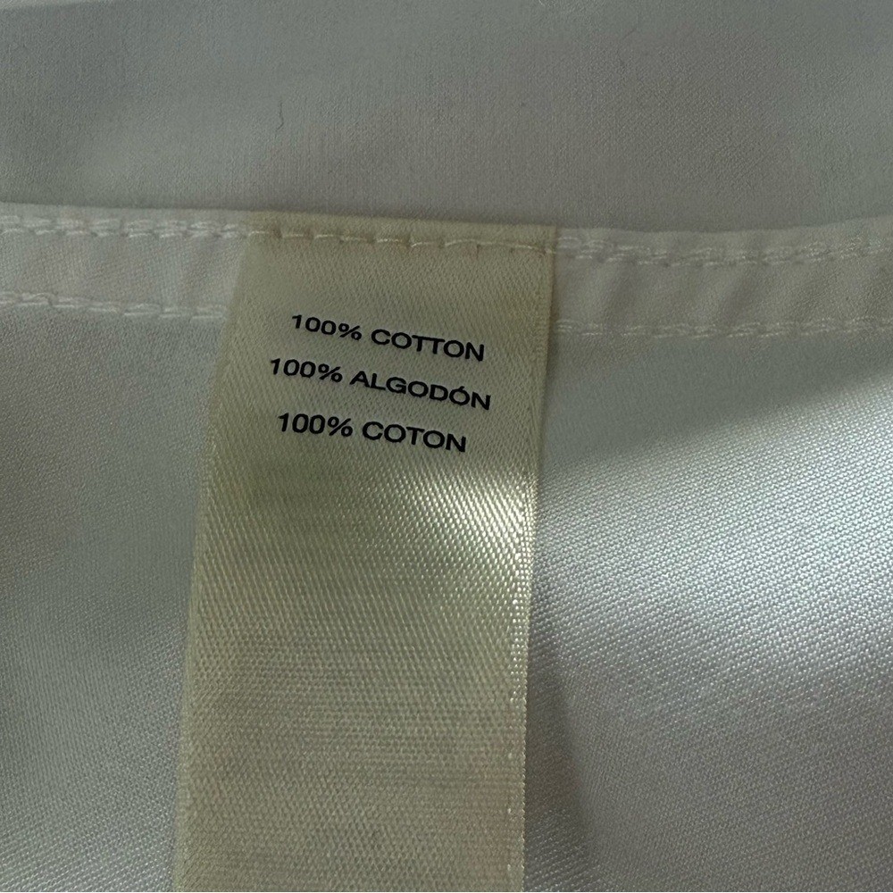 Chico’s White tailored Classic Timeless no iron Button Blouse size small medium