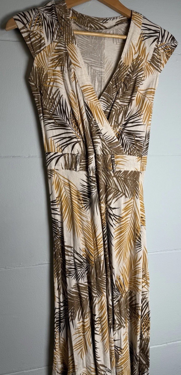 Woman’s Vintage Bark Cloth Dress 1960’s 1950’s Rockabilly