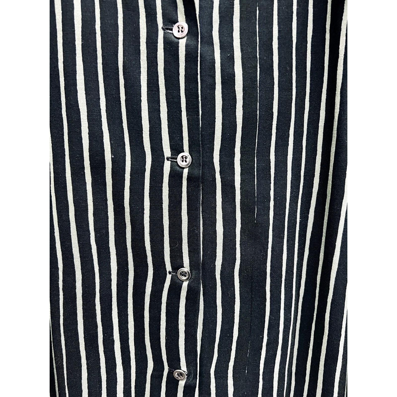 VTG 70s Marimekko Piccolo Stripe Jokapoika Dress Green Black Stripe Dress 38/10