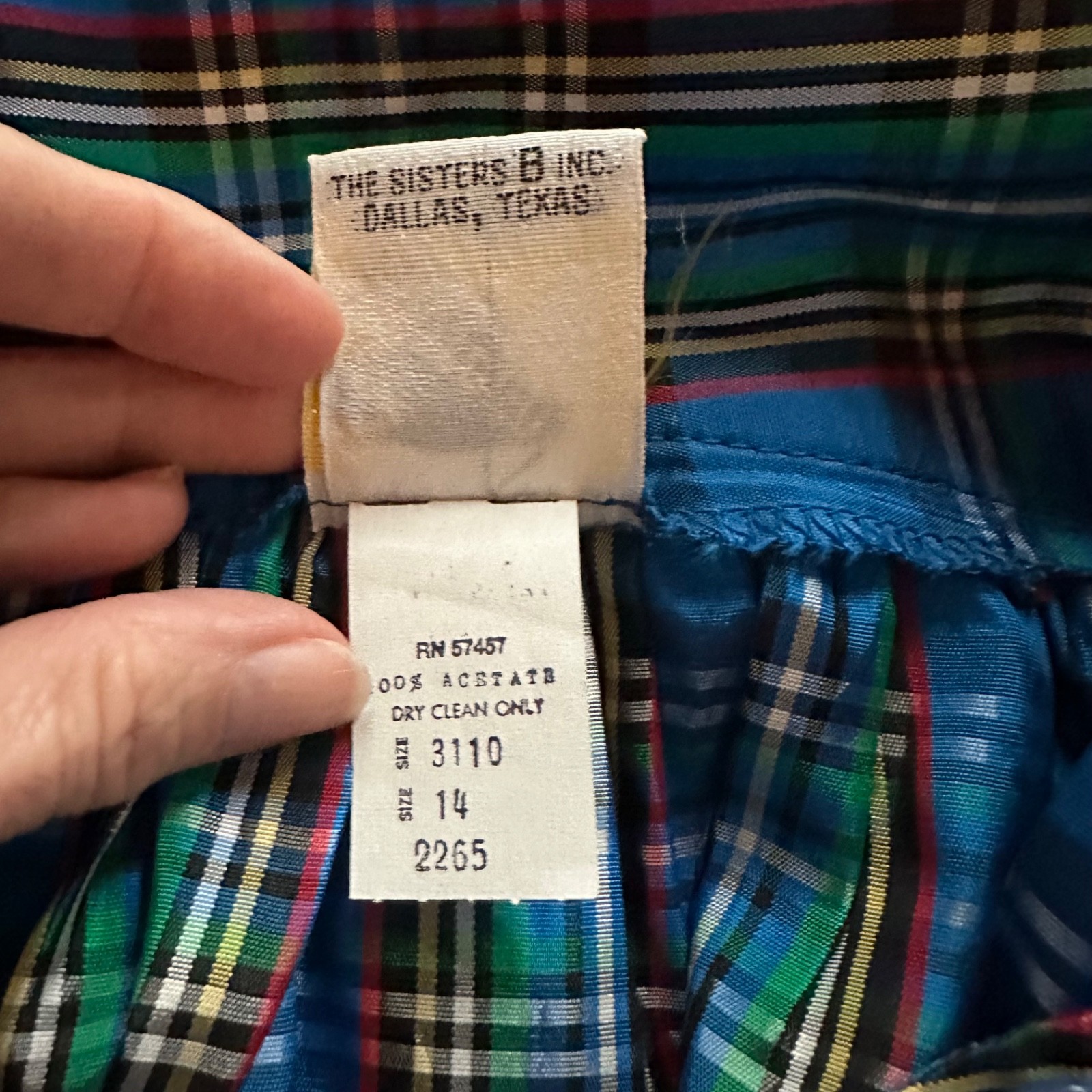 Vintage 1980s Preppy Punk School Uniform Plaid Suspender Jumper Skirt Dress S