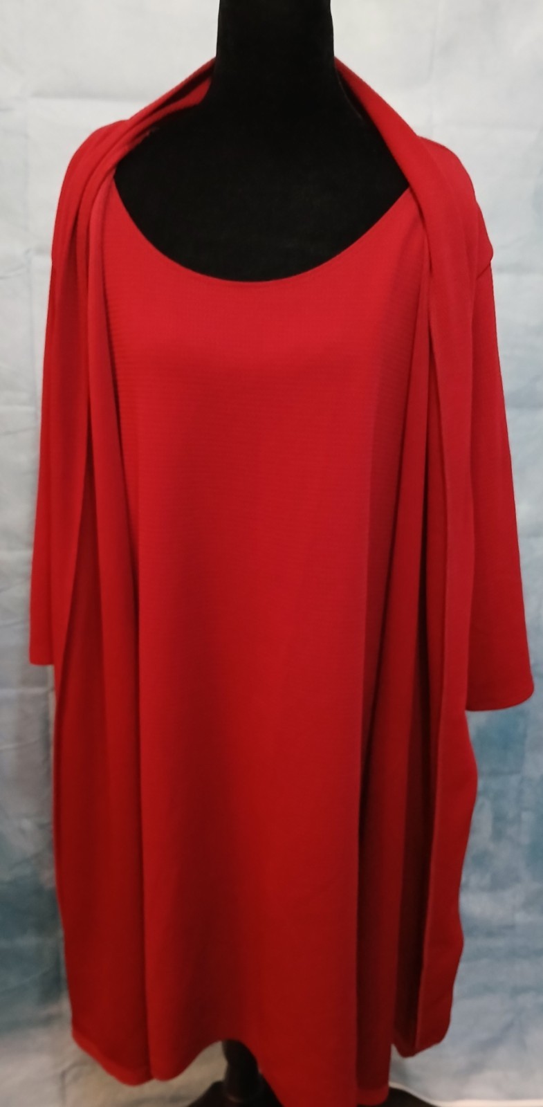 Vintage 3XL Classic Red Knee Length Expresso Dress