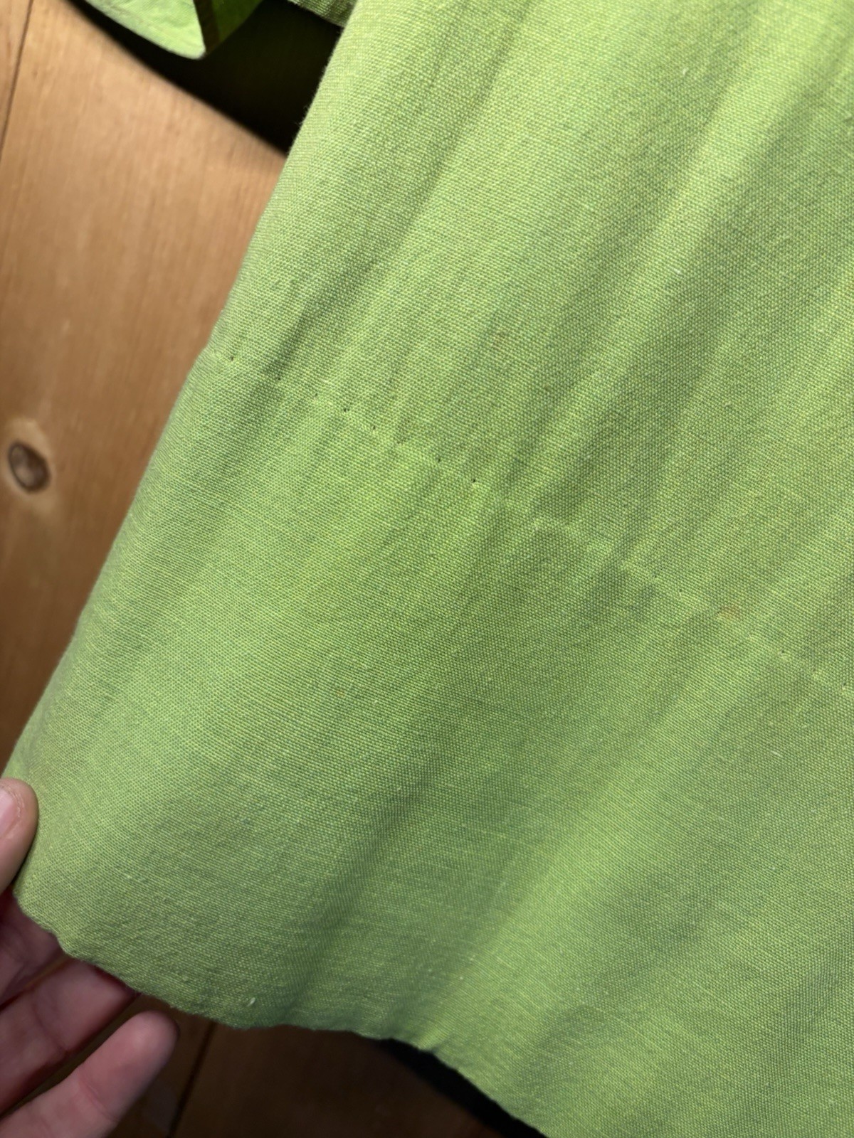 The Phoenix 1970s Vintage Mexican lime green blouse Large Sleeves Women’s Sz XS