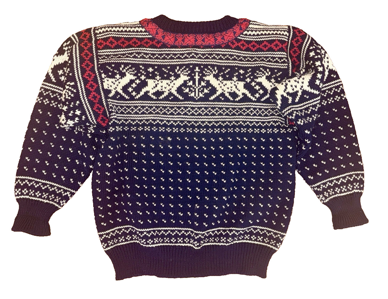 Vtg DALE of NORWAY Nordic SWEATER 100% Wool 1970s Sz 38 S Buckles CARDIGAN Cabin