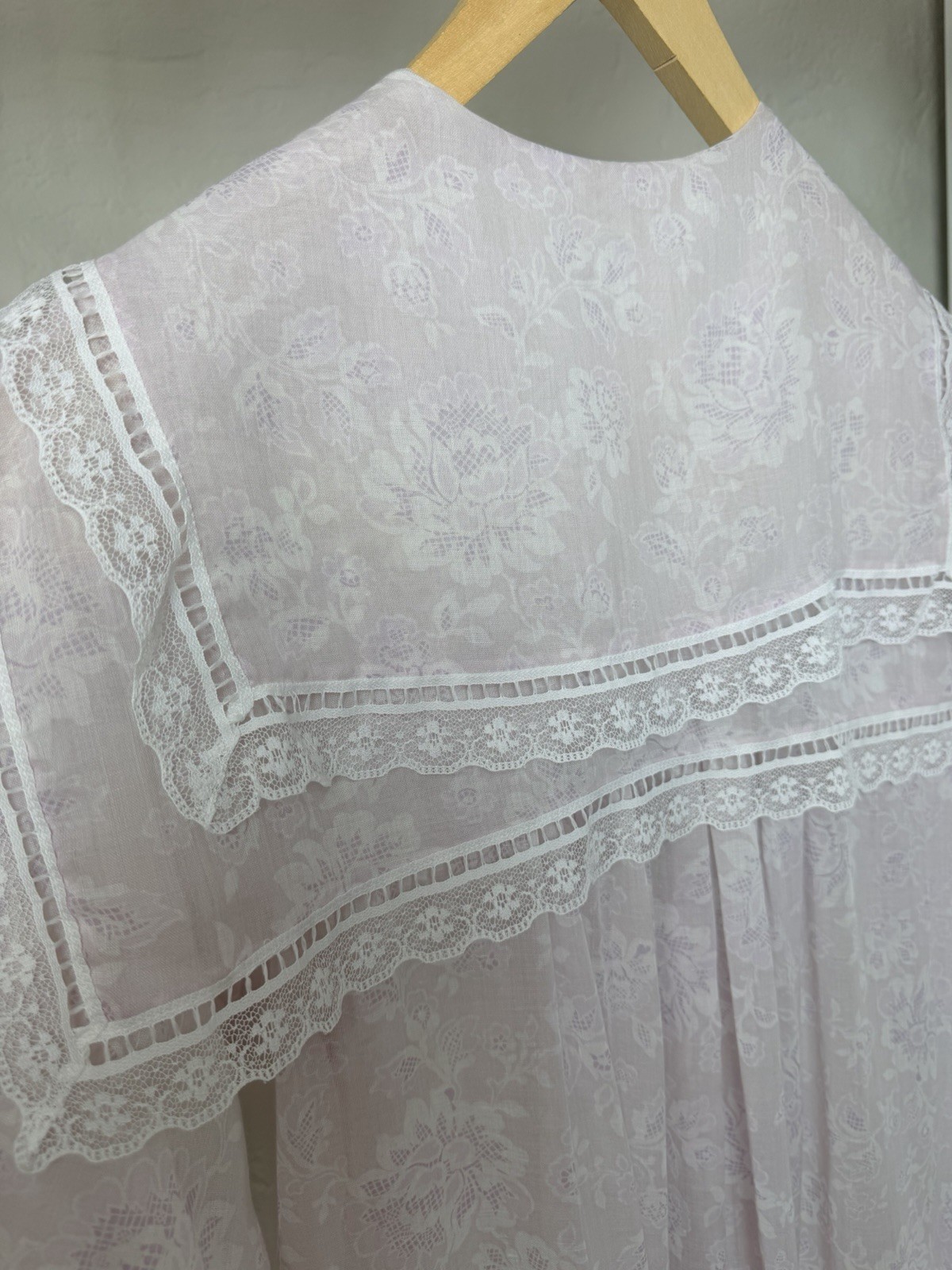 Vintage Gunne Sax by Jessica McClintock Pink Floral Nightgown | Cottagecore Sml