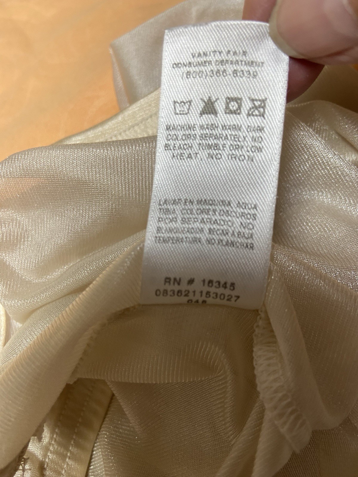 Vanity Fair Vintage Ivory Sheer Sexy Silky Sissy Granny Satin Panties Size 8