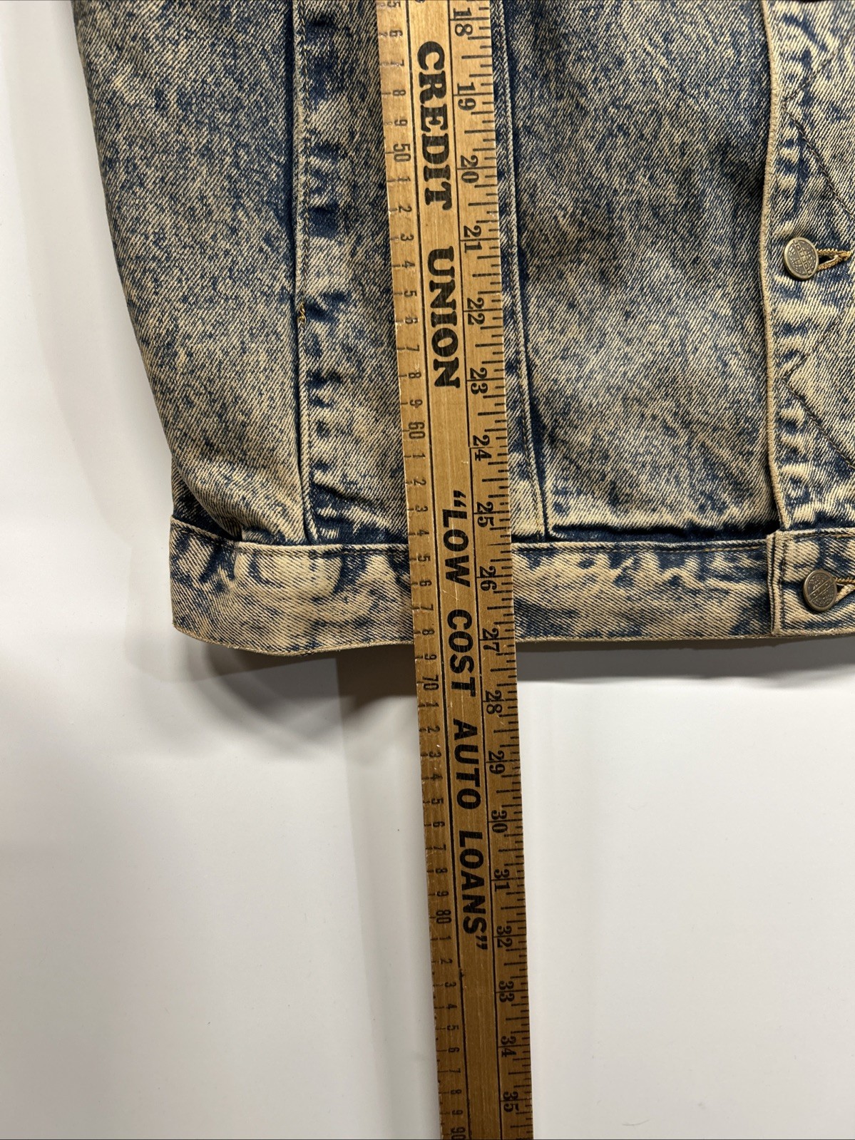 Vintage 70’s 80’s JouJou Denim Fringe Jacket Distressed Grunge Made in USA