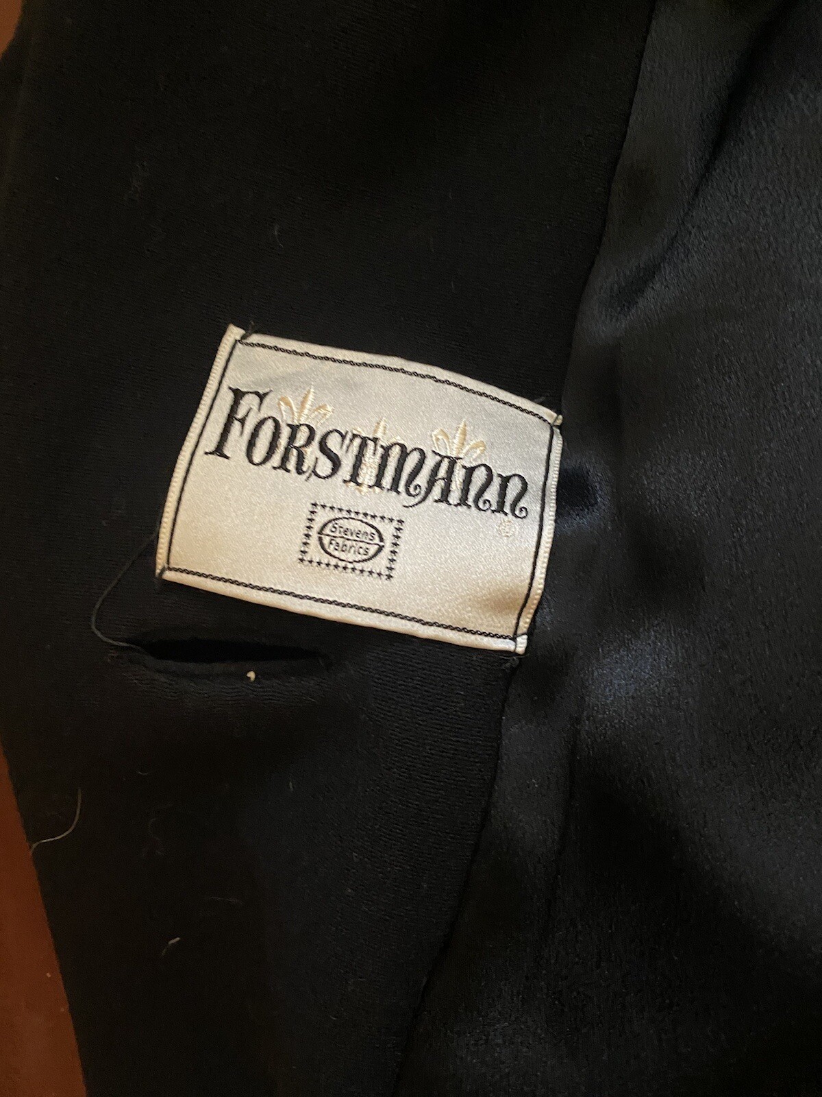 Vtg Stevens Forstmann Wool Blend Coat Fur Collar Women’s Button Missing Size???