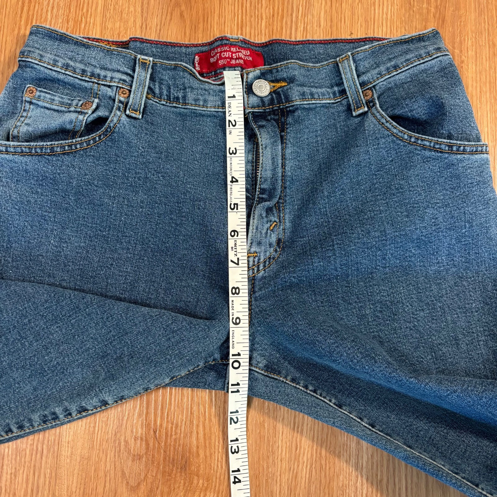 VTG Levi’s 550 Relaxed Boot Cut Stretch Y2K Women’s Sz 30 Med Wash Western Boho