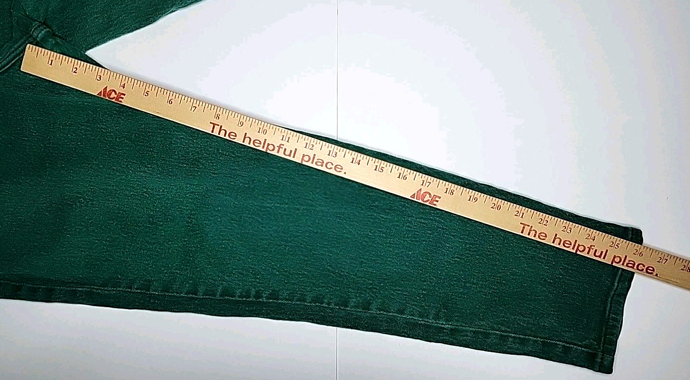 Vintage BonJour Mom Jeans Women’s Size 9 10 Stone Wash Green Denim Bareback 80s