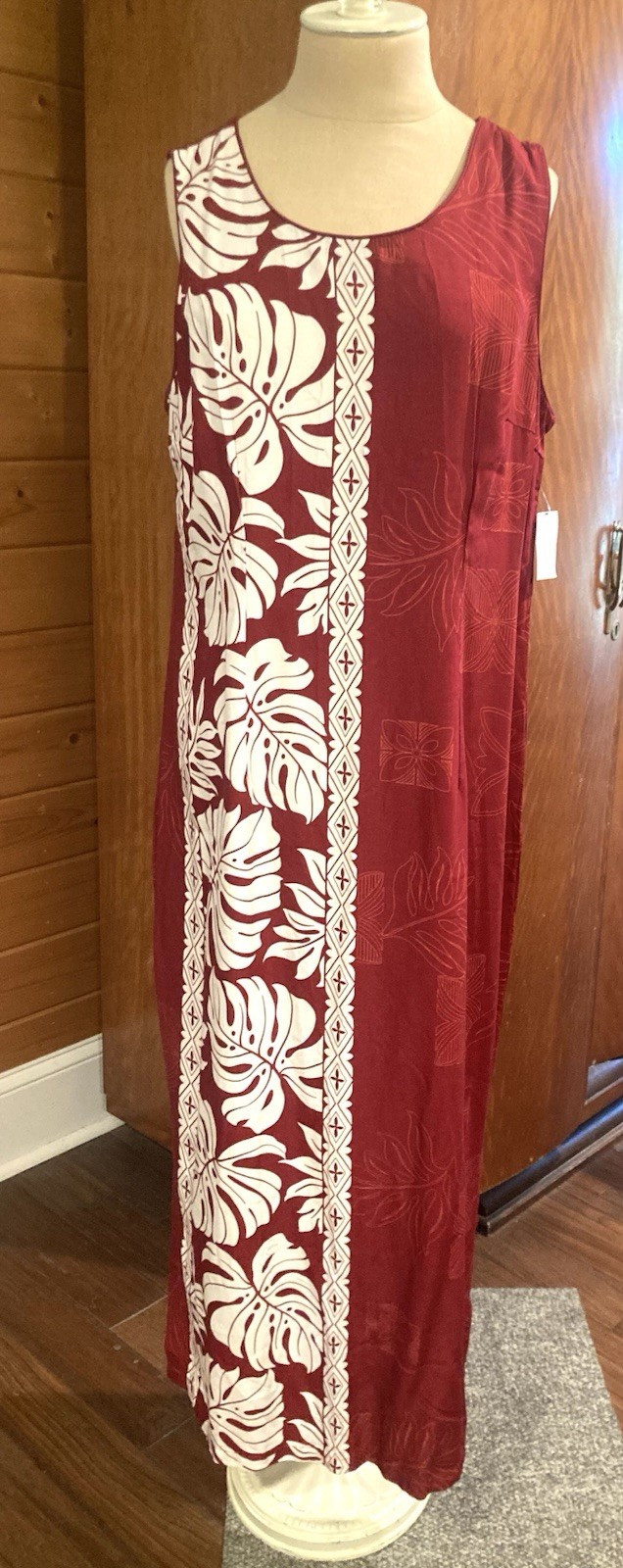 Vintage 1990s Hawaiian muumuu maxi dress Hilo Hattie NWT sz L
