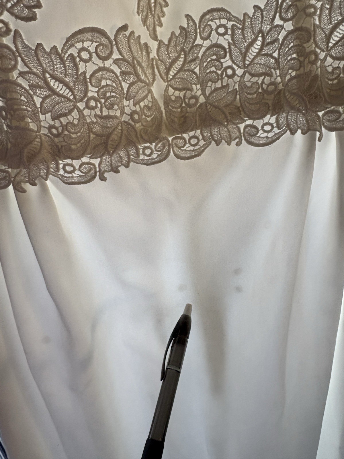 Vintage 70s Prairie Lace Maxi Edwardian Revival Wedding Gown Sz 2 / XS