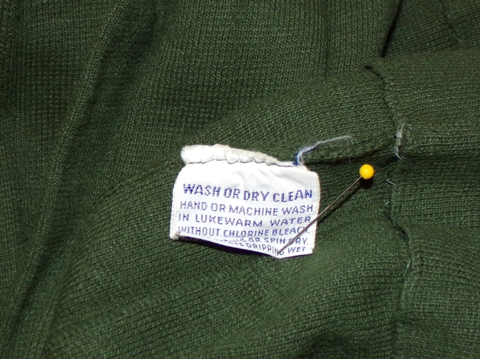 Piccolino American Edition M Gino Paoli Skirt Suit Womens Vtg Knit Olive Green