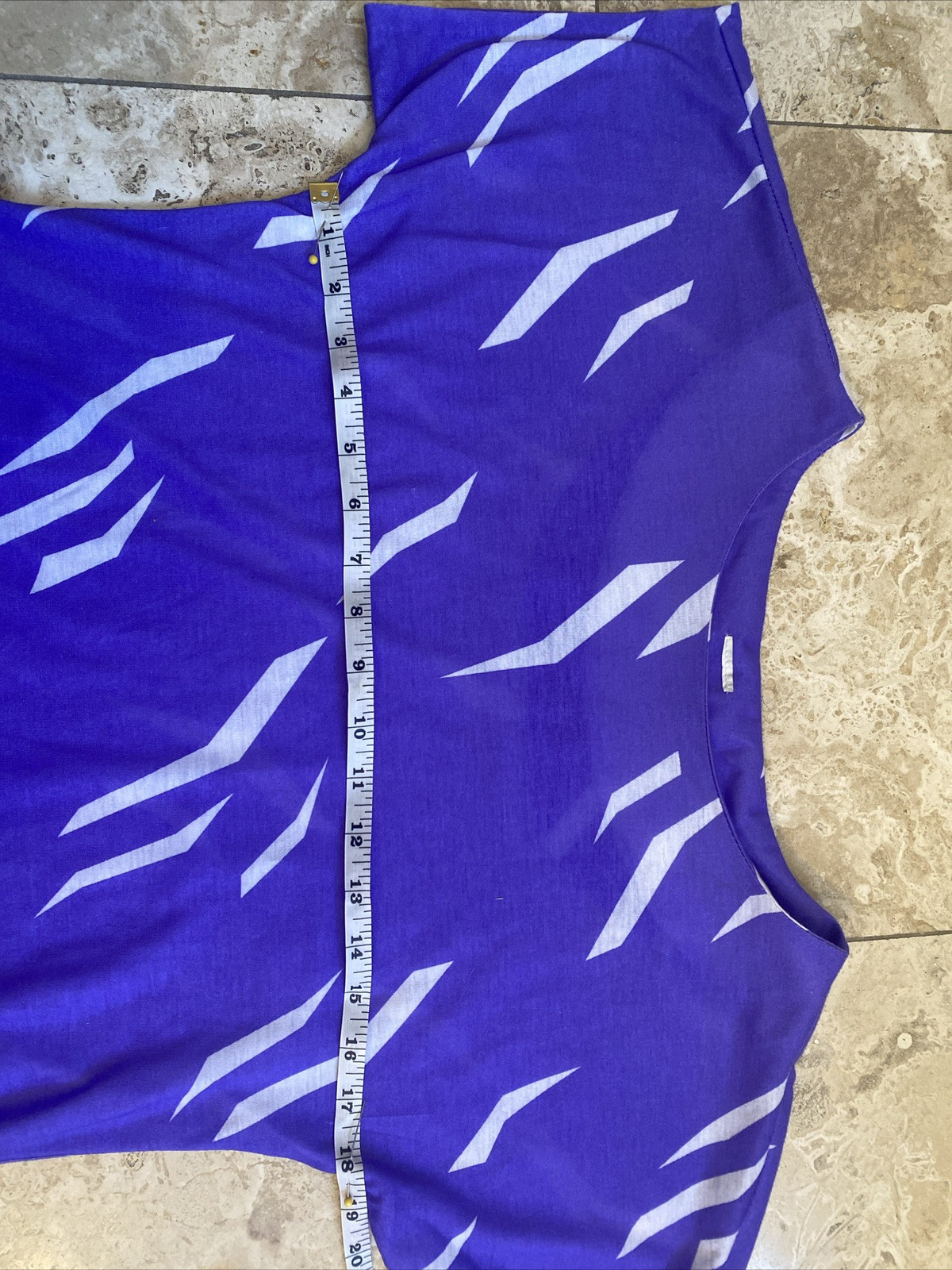 Women’s Vintage Purple Dress 80s Summer