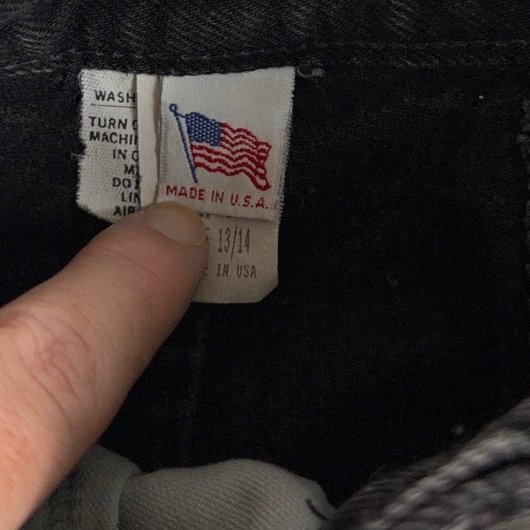 Rocky Mountain Vintage High Waisted Western Black Denim Jeans Size 13/14 USA