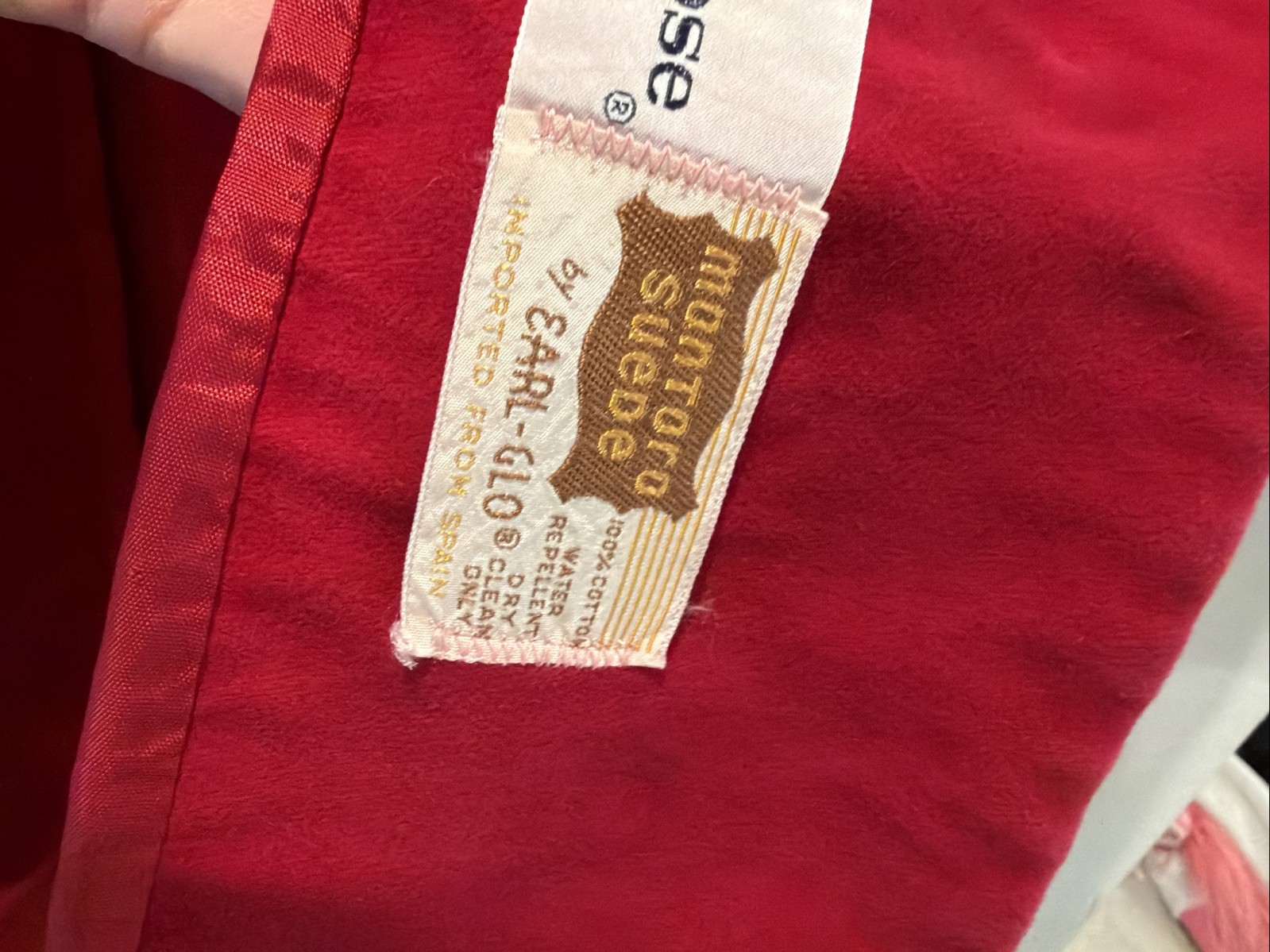 Vintage Betty Rose Red Suede Peacoat In Excellent Condition