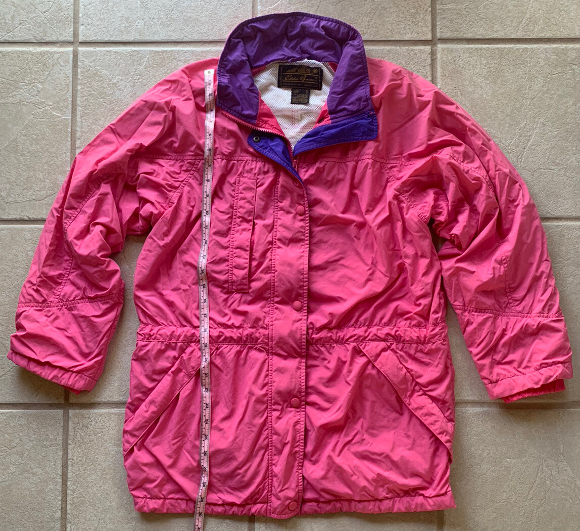 VINTAGE Eddie Bauer Gortex Jacket Windbreaker Pink Purple Womens Medium