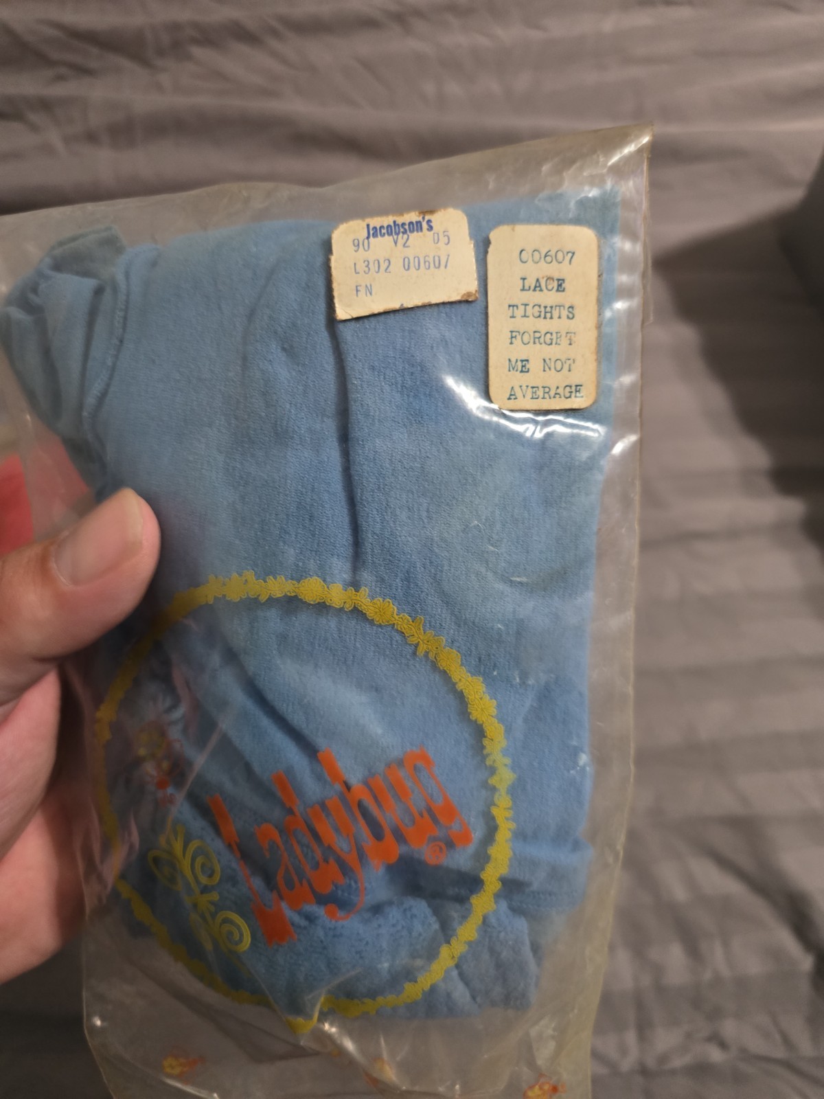 Vtg Lace Tights Forget Me Not Red And Blue Tights Bad Elastic