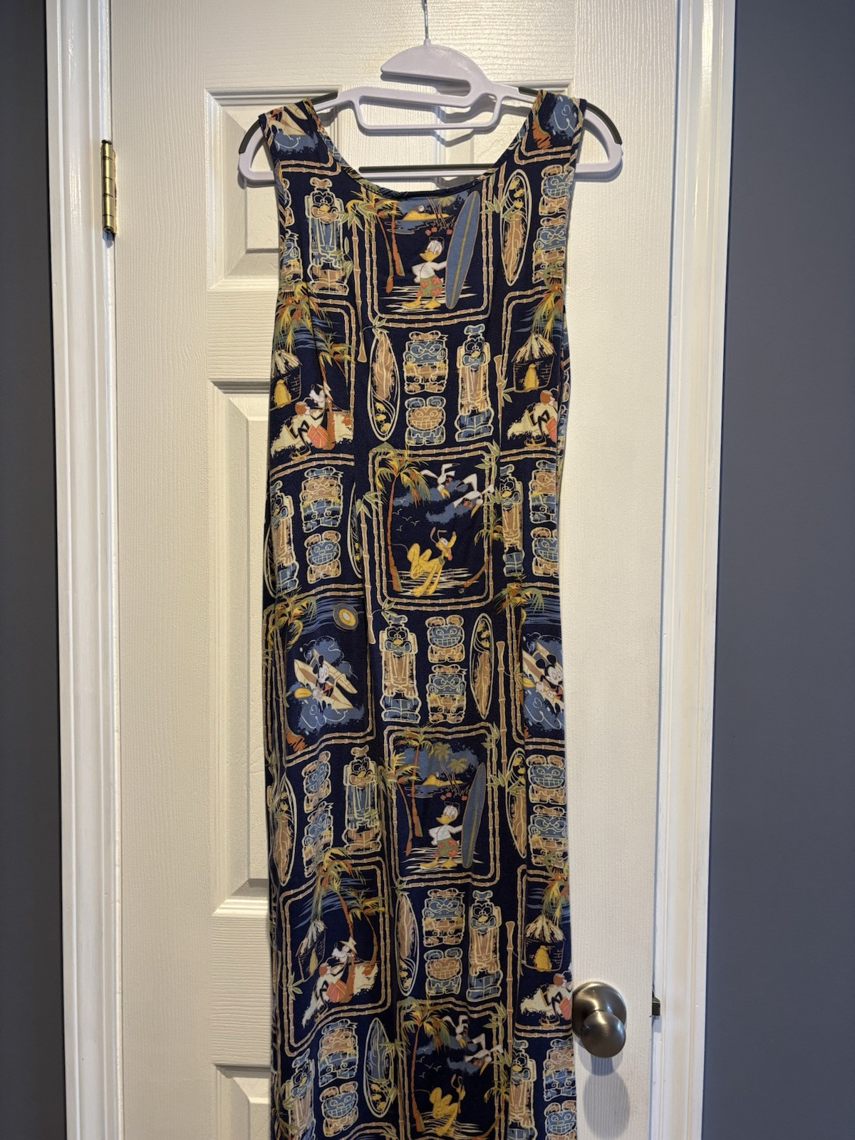 Vintage Disney Store Mickey Tiki Hawaiian Dress Size Small