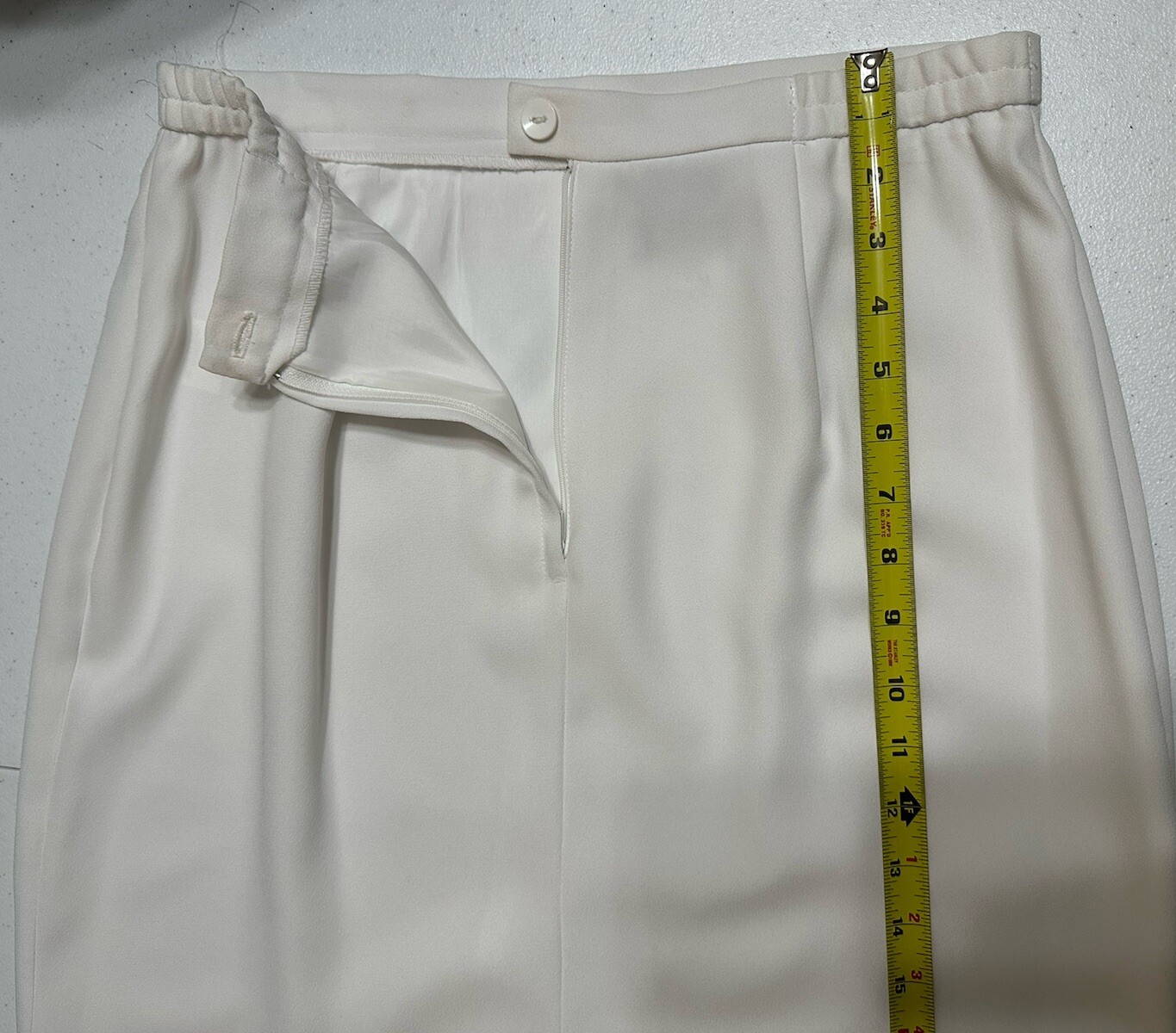 Leslie Fay Evenings Metallic Jacket and Maxi Skirt Set Ivory White Vintage 12