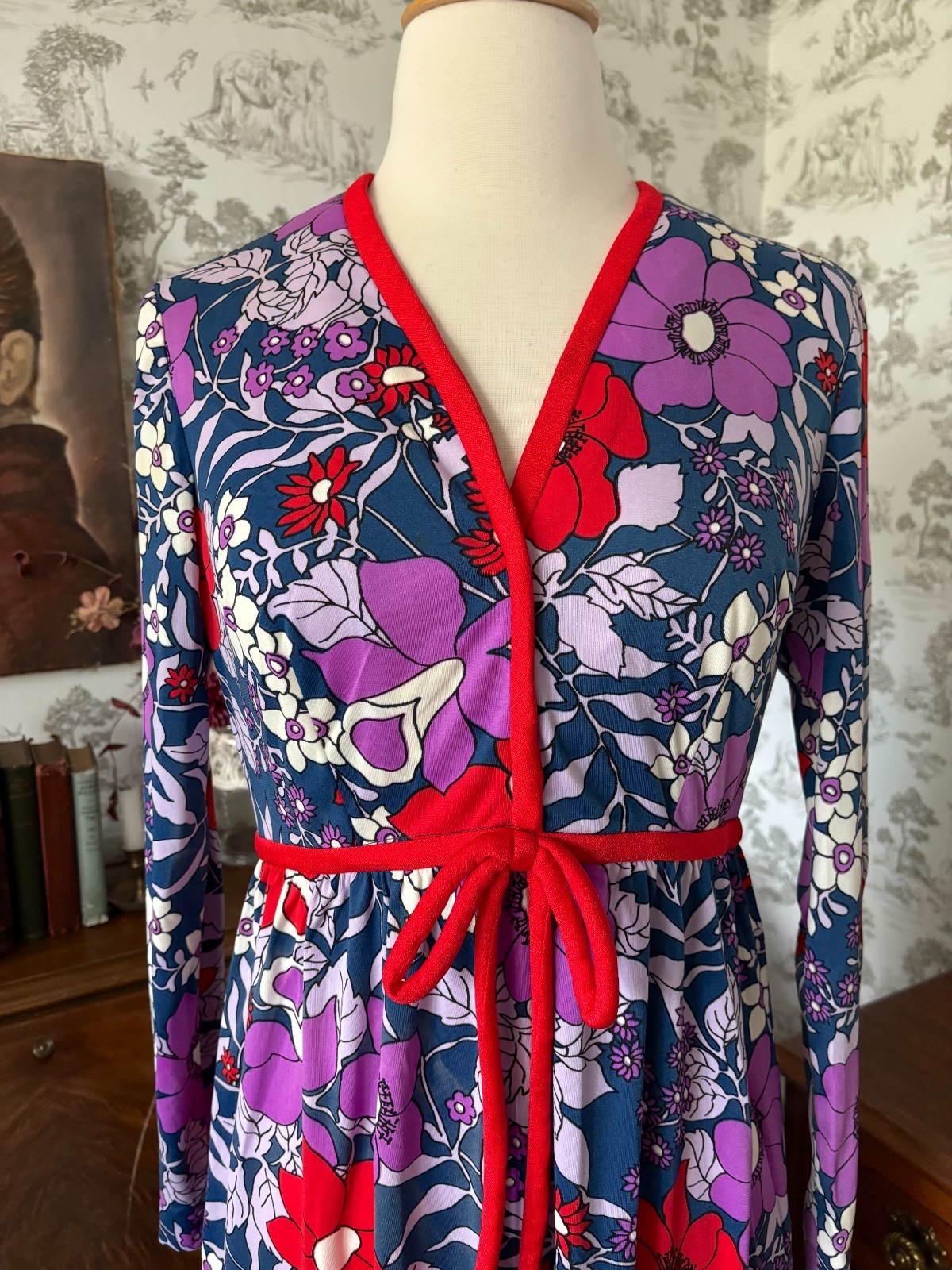 Vintage 60s Bloomingdale’s Sixties East Floral Dress Mod Retro Colorful