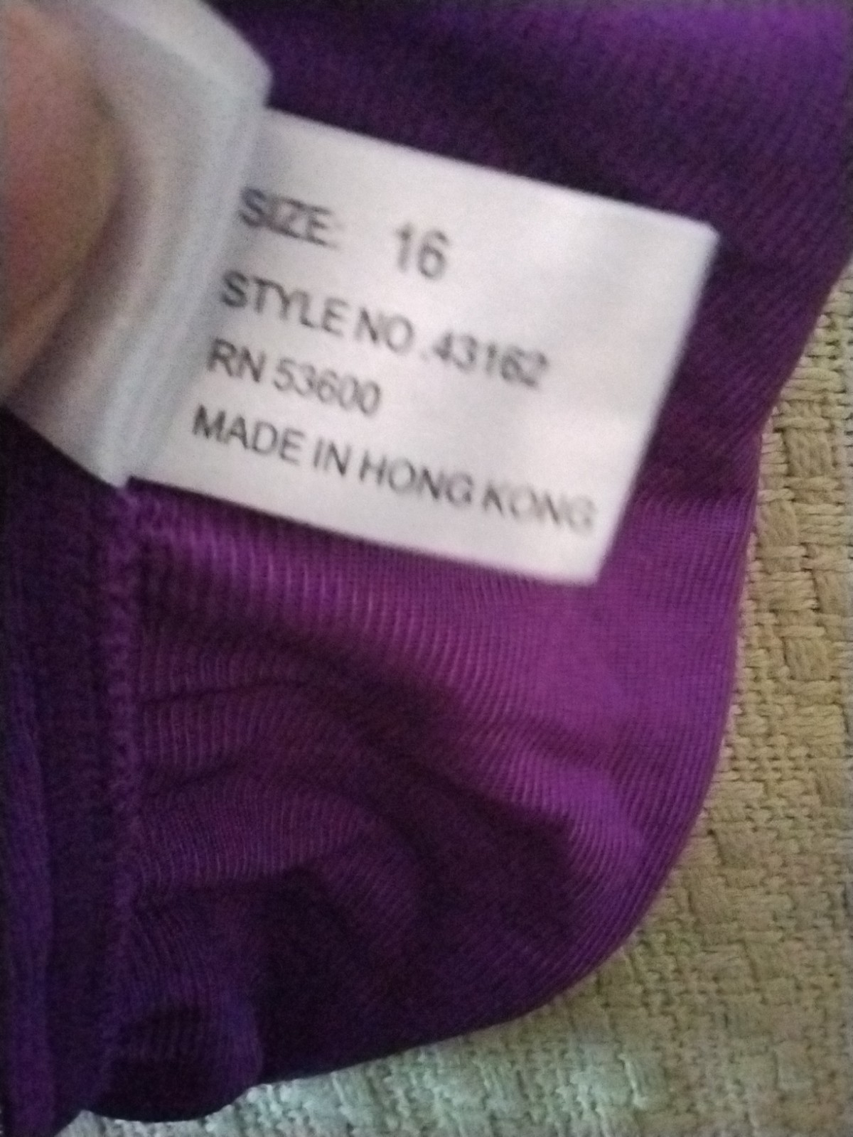 SMART FIT SHINY NYLON PANTIES GRANNY PURPLE FLORAL PLUS SIZE 16 NWOT