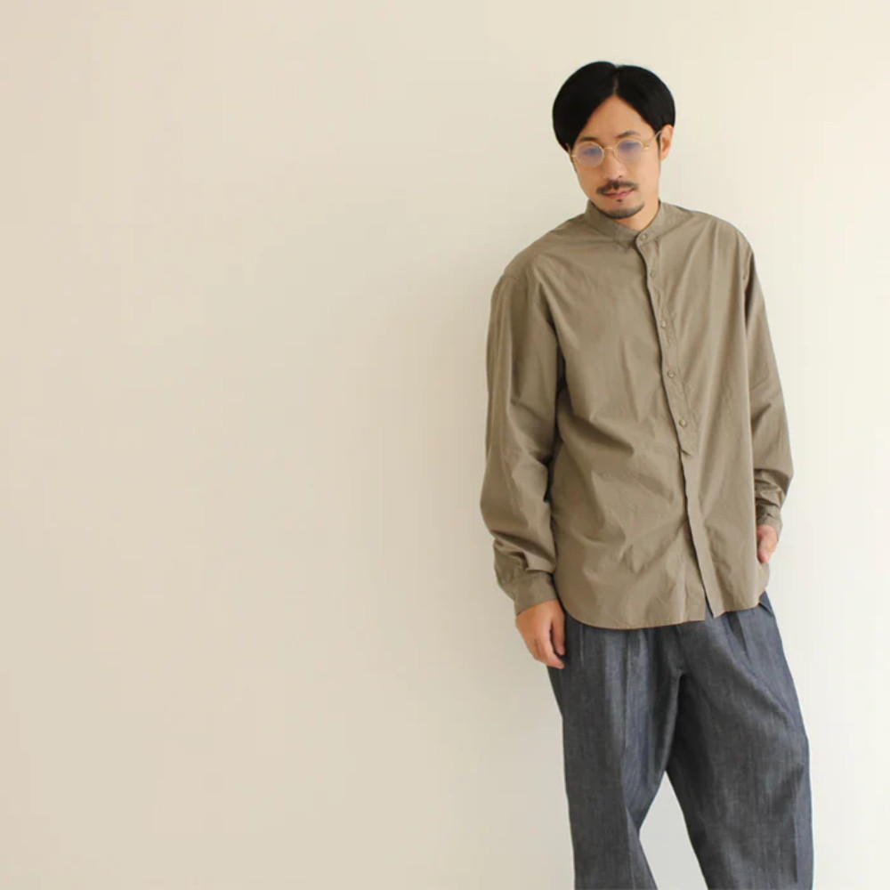 HQ MADE in JAPAN 100% Cotton BRITISH OFFICERS SHIRT MENS Relax Casual 107-109