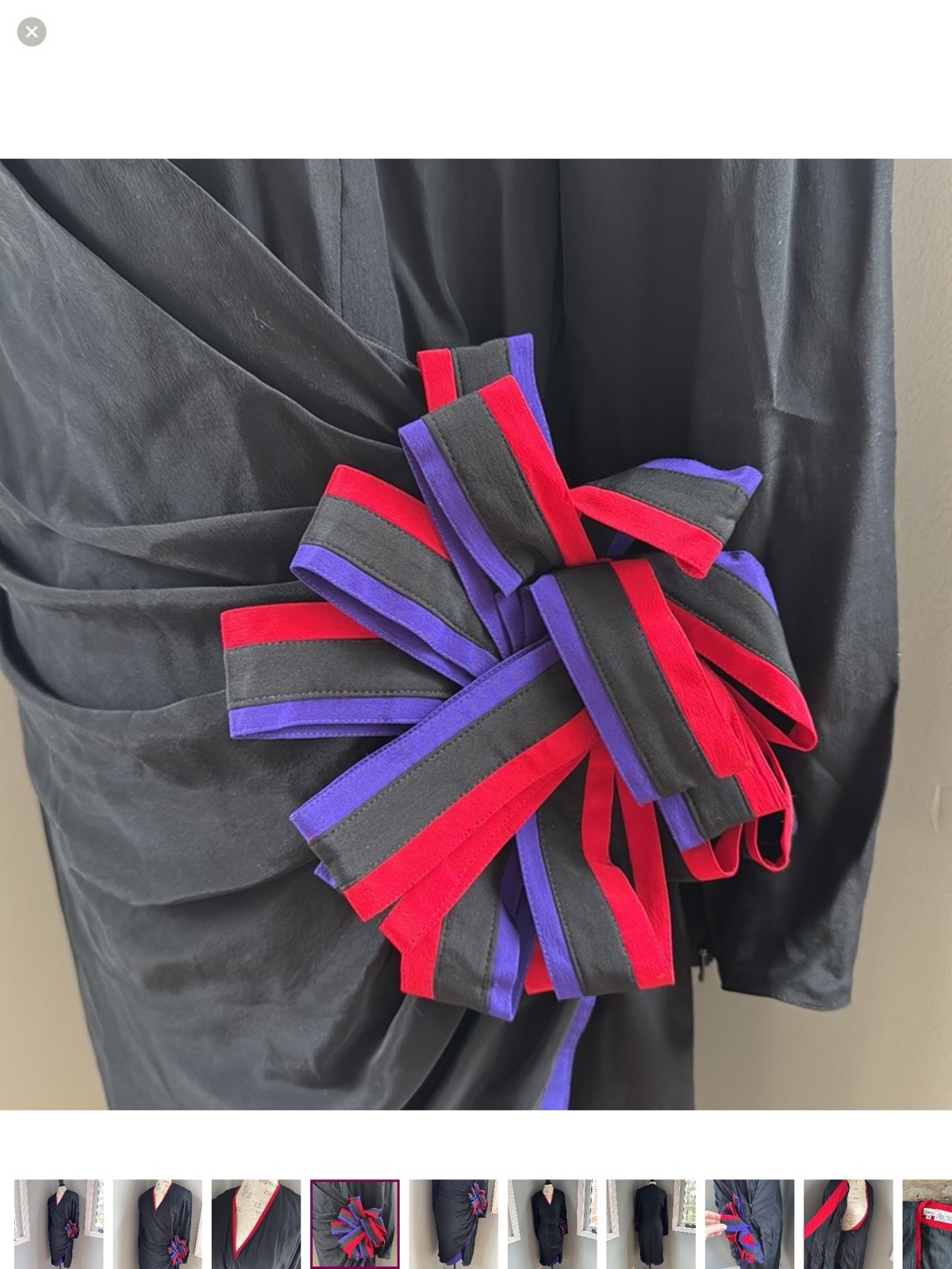 Vintage Pia Rucci Silk Wrap Dress