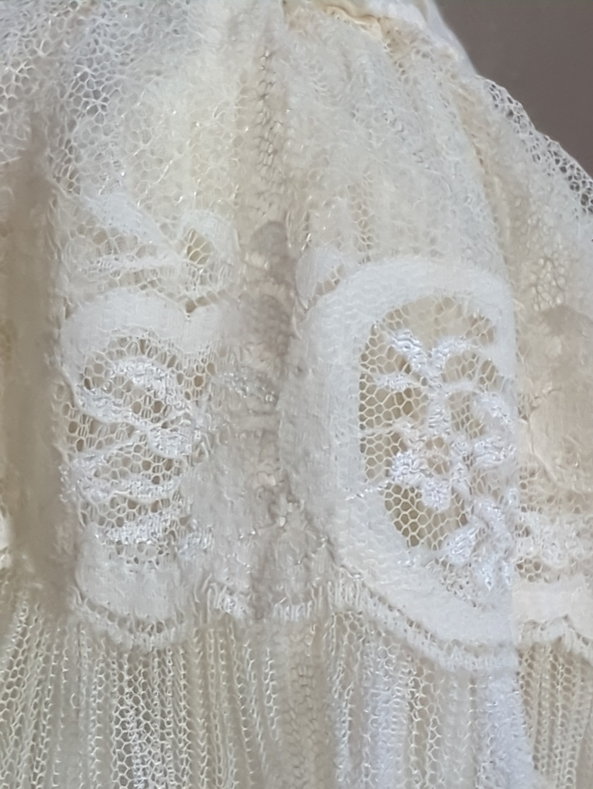 Vtg 70s Gunne Sax Victorian Ruffle Lace Long Sleeve Blouse Edwardian Bridgerton