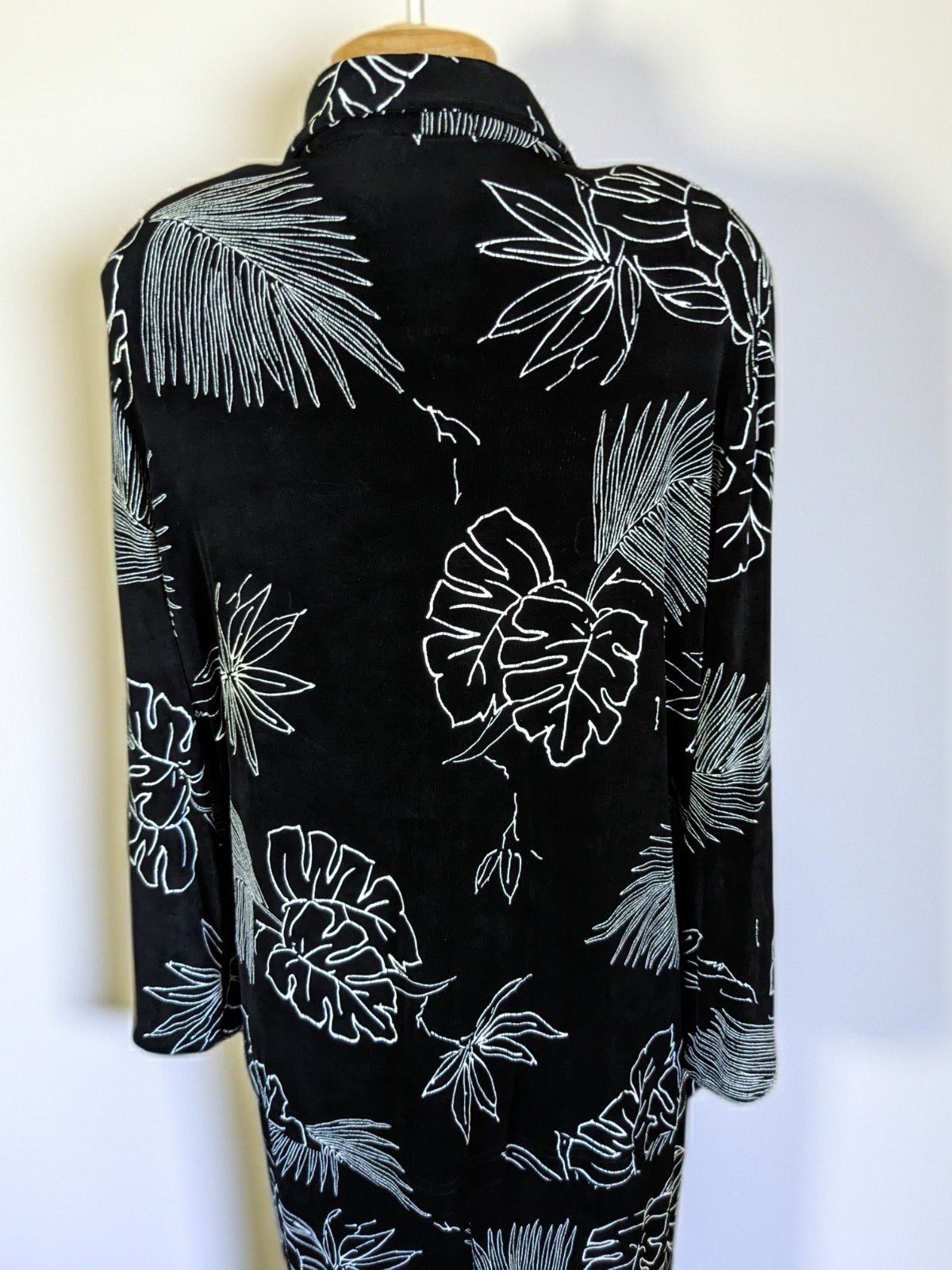 Vintage 90s Softwear by Mark Singer Slinky Knit Dress & Top Set Tropical Print