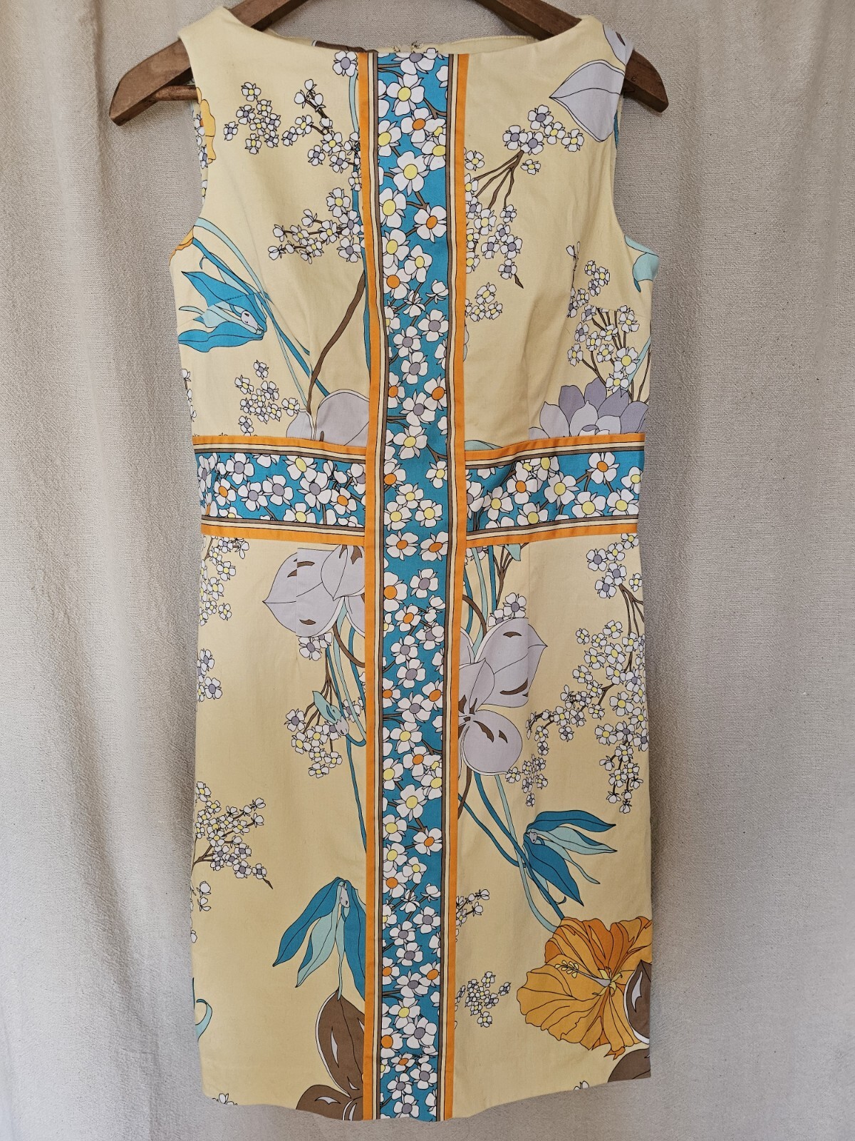 London Times Maggie Dress Sz 6 Women’s Floral Sheath Vintage Measurements 👇