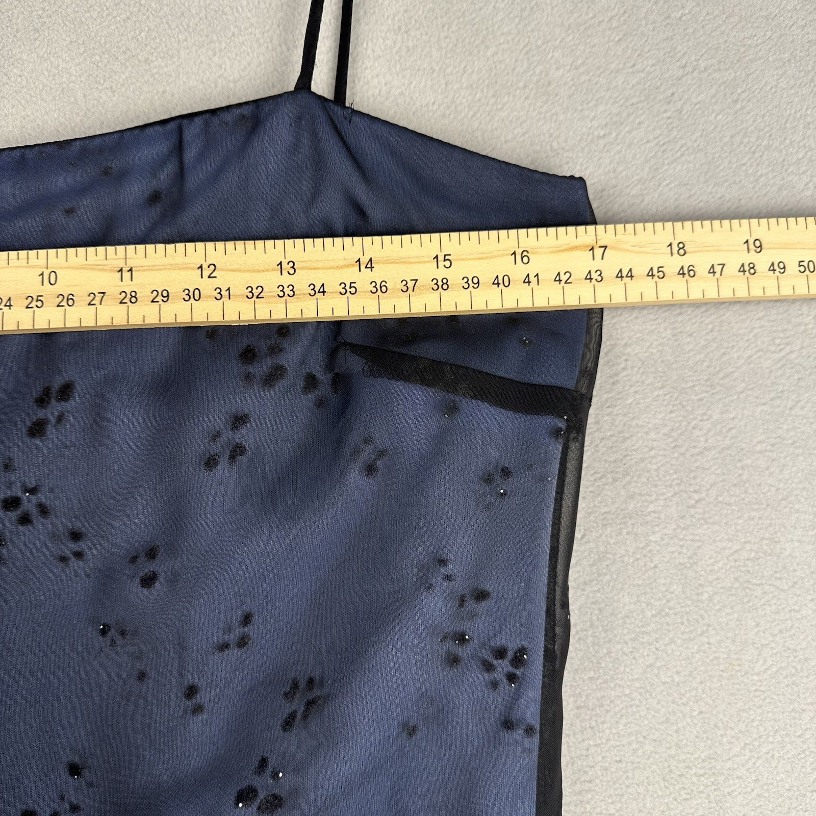 Vtg Arianna By Rachel Kaye Mesh Overlay Dress Sz 10 Blue Blk Sparkle Whimsygoth