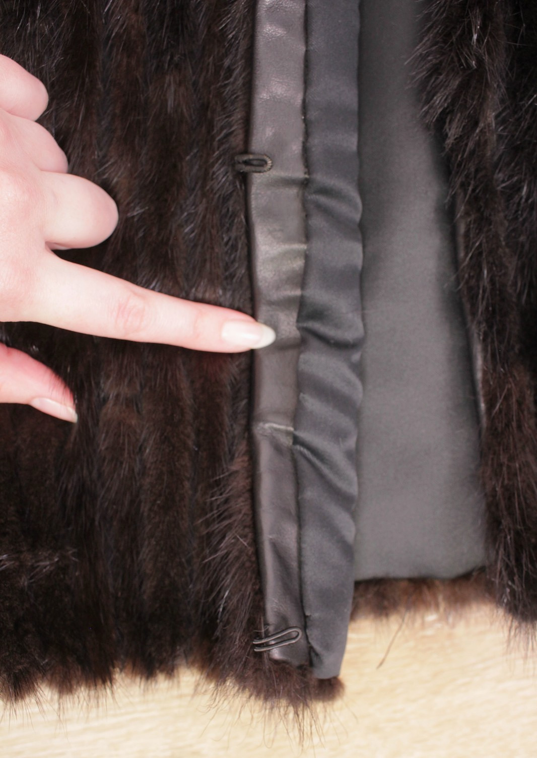 VTG Women’s Chocolate Brown Mink Fur Jacket / Coat S/M Alaskan Furs / Saga Mink