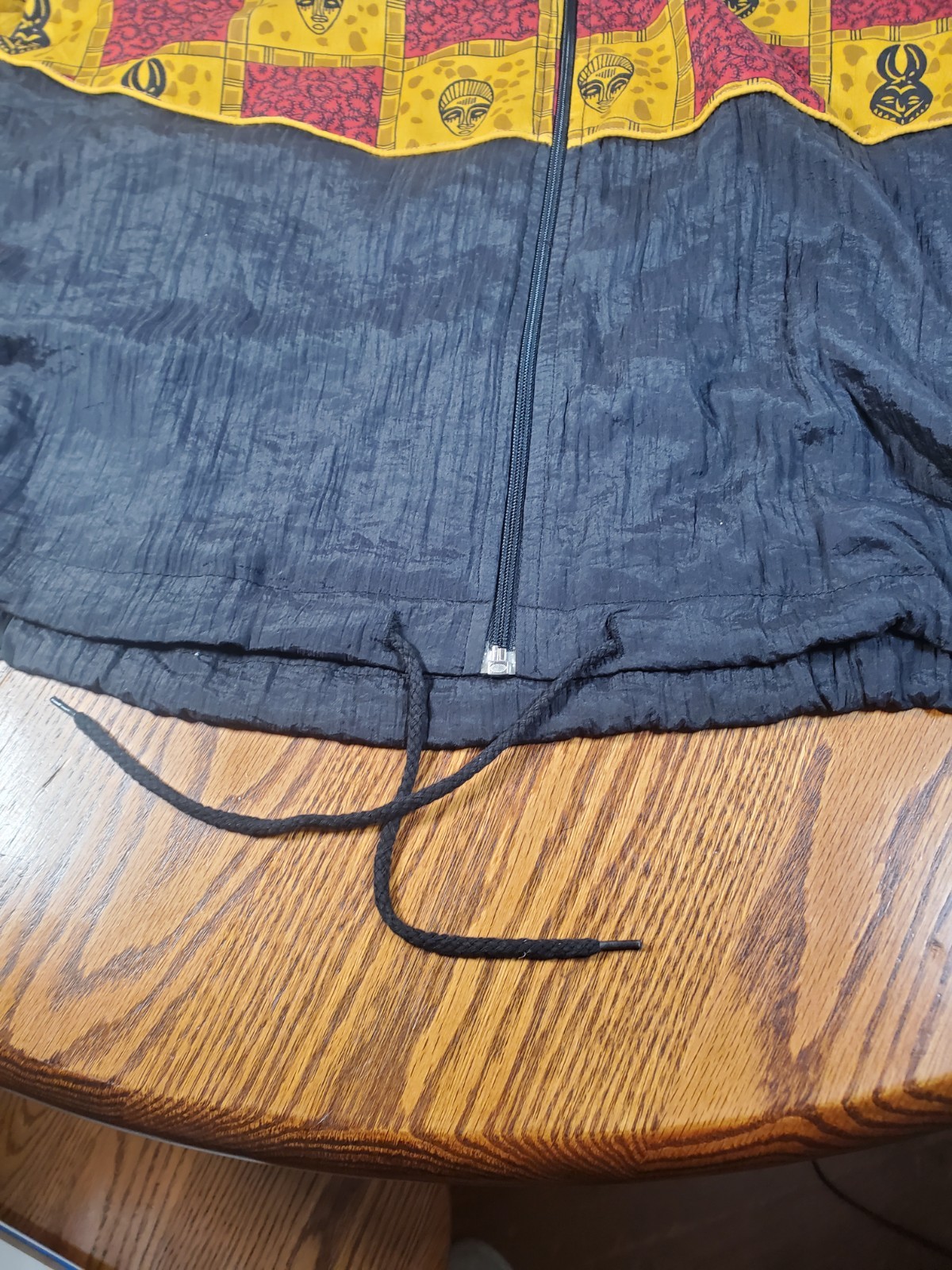 Vtg 1980s-1990s Colorblock Windbreaker Jacket By Erica Brooke African Tribal