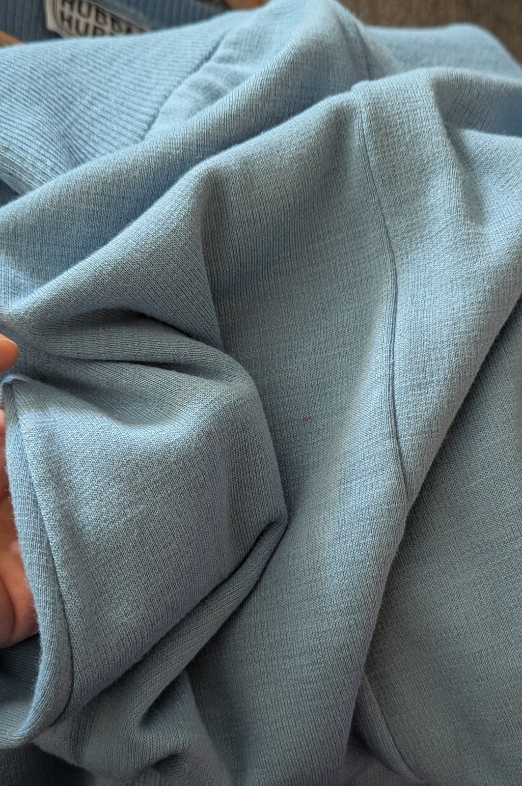 Vintage Hubba Hubba San Fransico Union Made Blue Acrylic Knit Maxi Dress