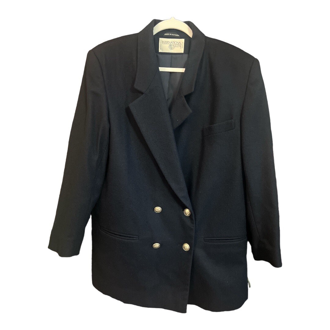 International Scene Made in Slovakia Vintage Wool Blend Blazer Sizer 12