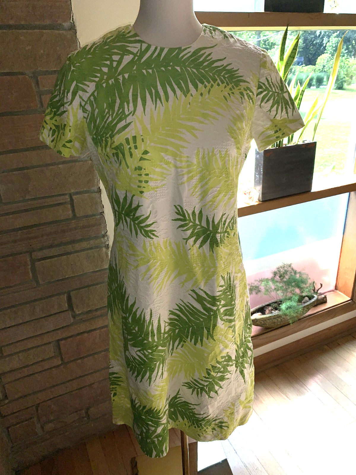 Serbin of Florida by Murial Ryan Geometric Floral Vintage 1960’s Shift Dress