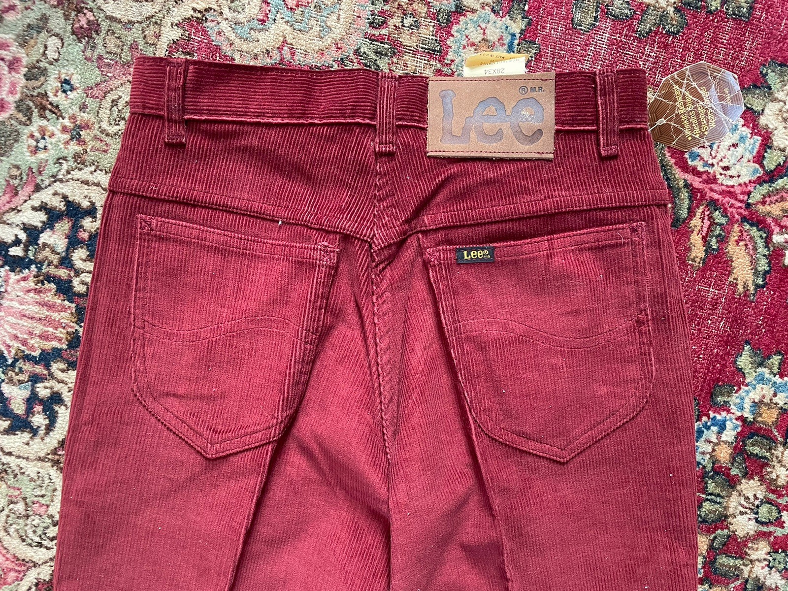 2 Pairs VTG 80s LEE Corduroy Pants Cord Jeans High Waisted 28 29 X 34L