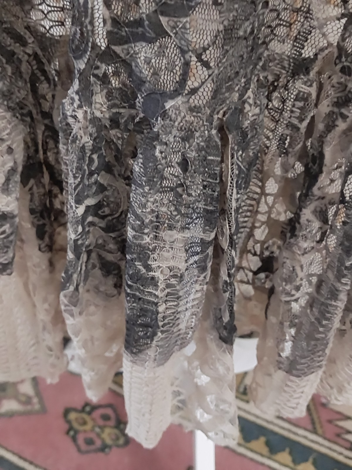 VTG COTTAGE WHIMSIGOTH FAIRY BOHO Whimsical HI LOW BLOUSE JACKET CAPE TOP SHIRT